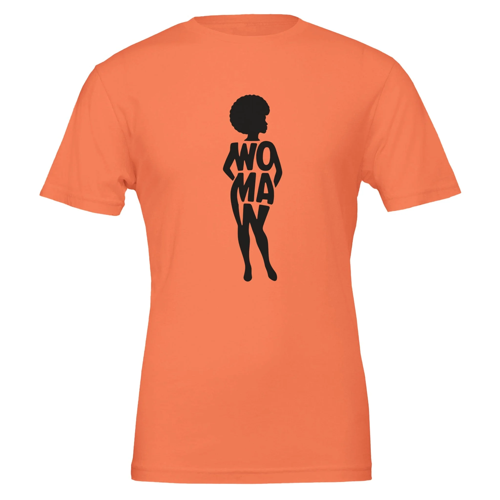 Curvy Woman Silhouette, 100% Cotton Premium Tshirt - Image 5