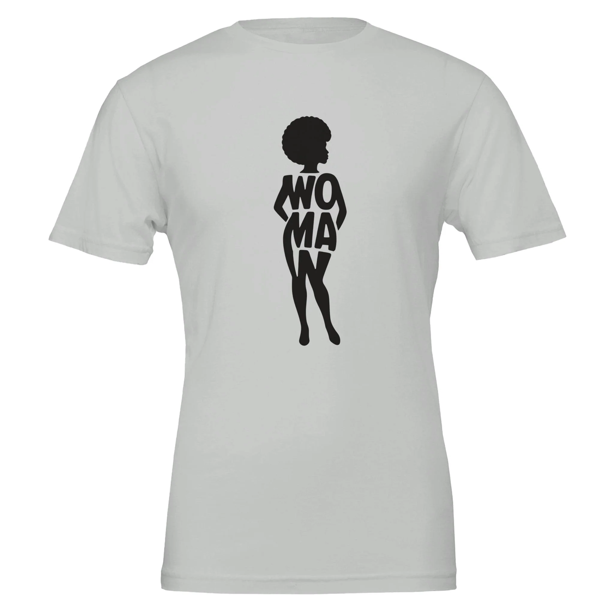 Curvy Woman Silhouette, 100% Cotton Premium Tshirt - Image 6