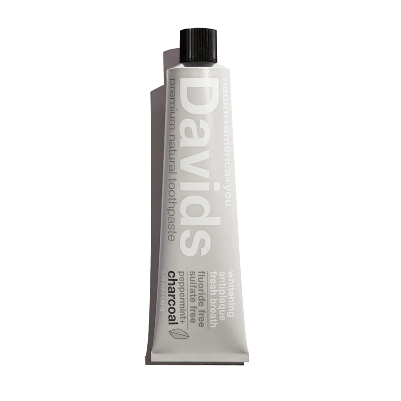Davids Premium Toothpaste - Charcoal+Peppermint