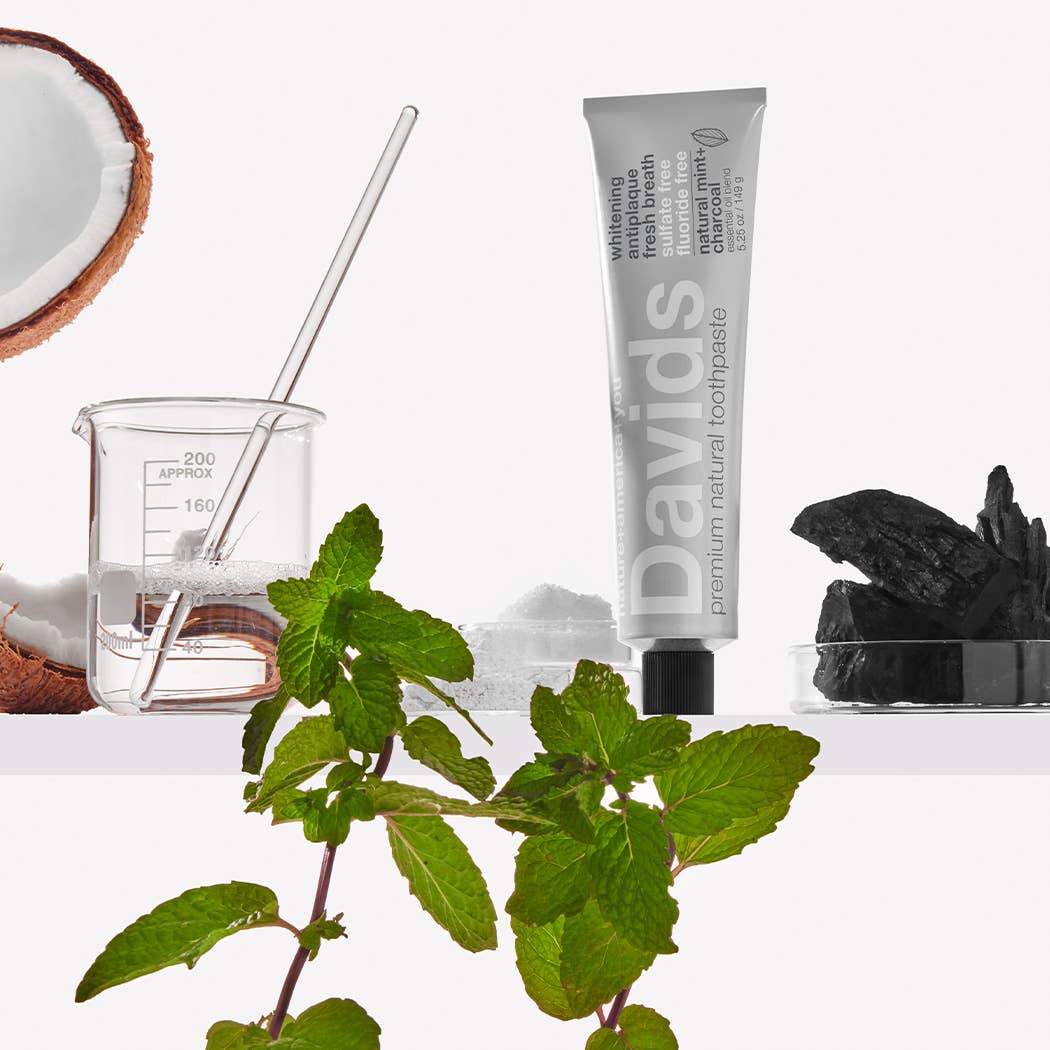 Davids Premium Toothpaste - Charcoal+Peppermint - Image 6