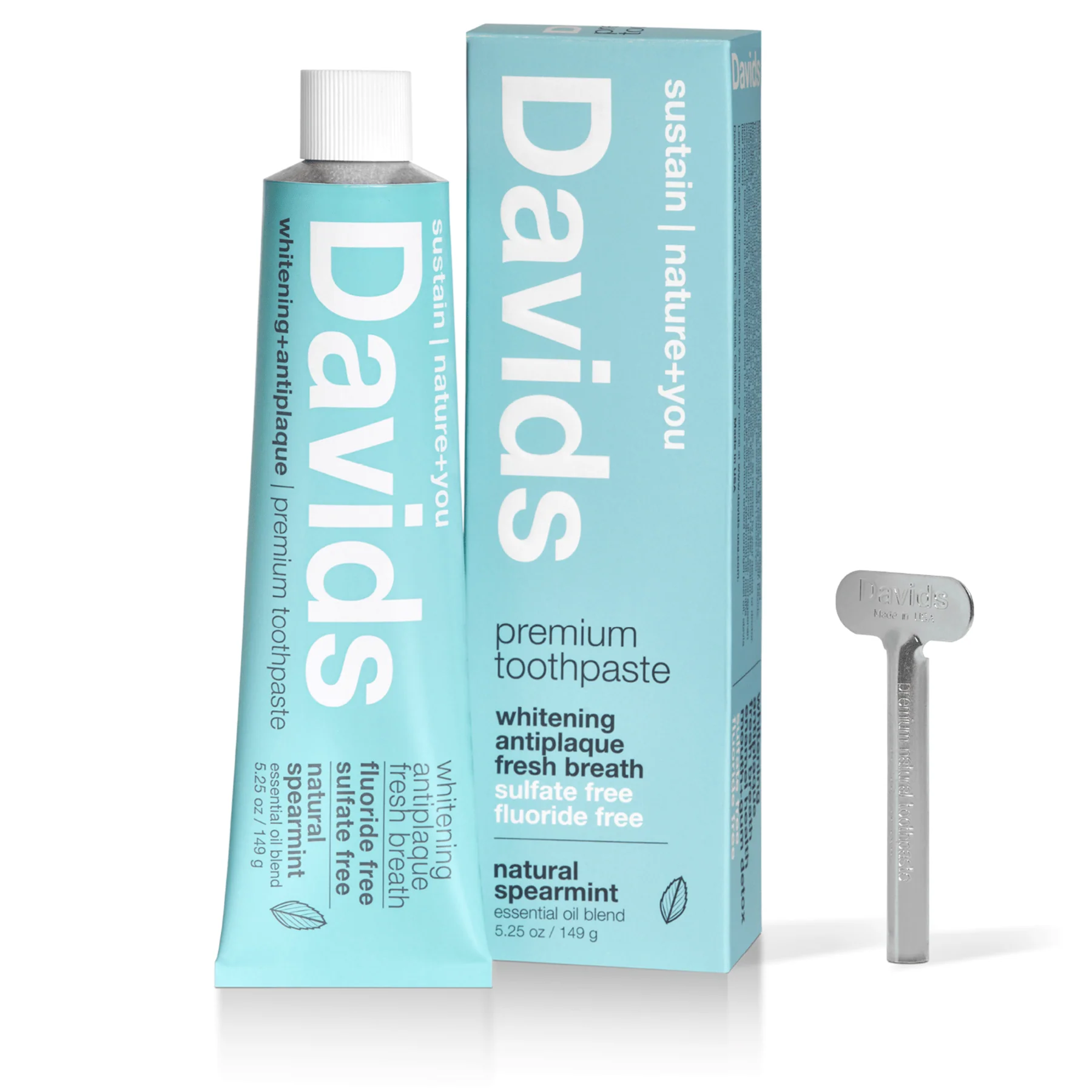 Davids Premium Toothpaste - Spearmint - Image 5