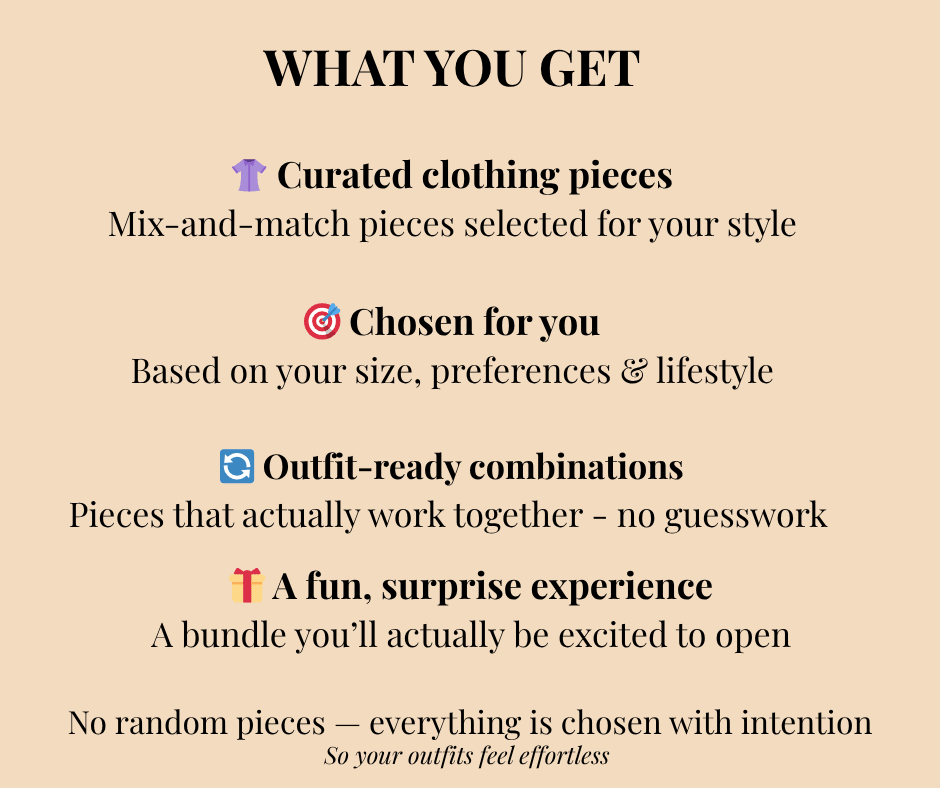 Deluxe Personalized Thrift Bundle (7–9 Pieces) | Full Outfit Styling Experience | Sustainable Capsule Wardrobe - Image 3