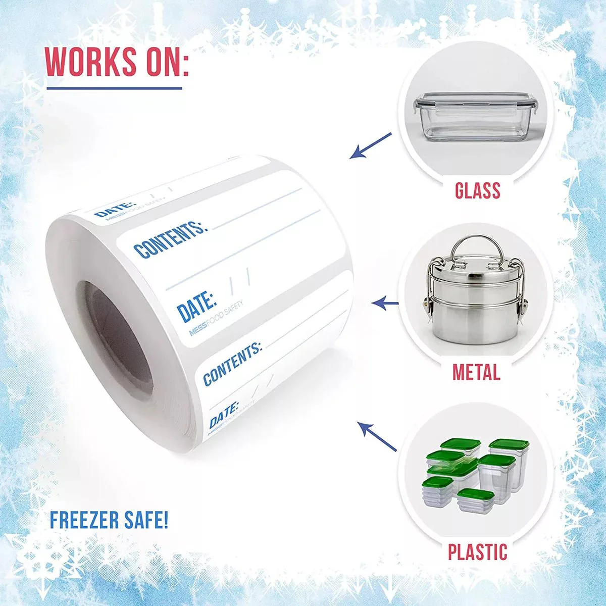 Dissolvable Freezer Labels w/ EZ-Dispensing Box - Image 4