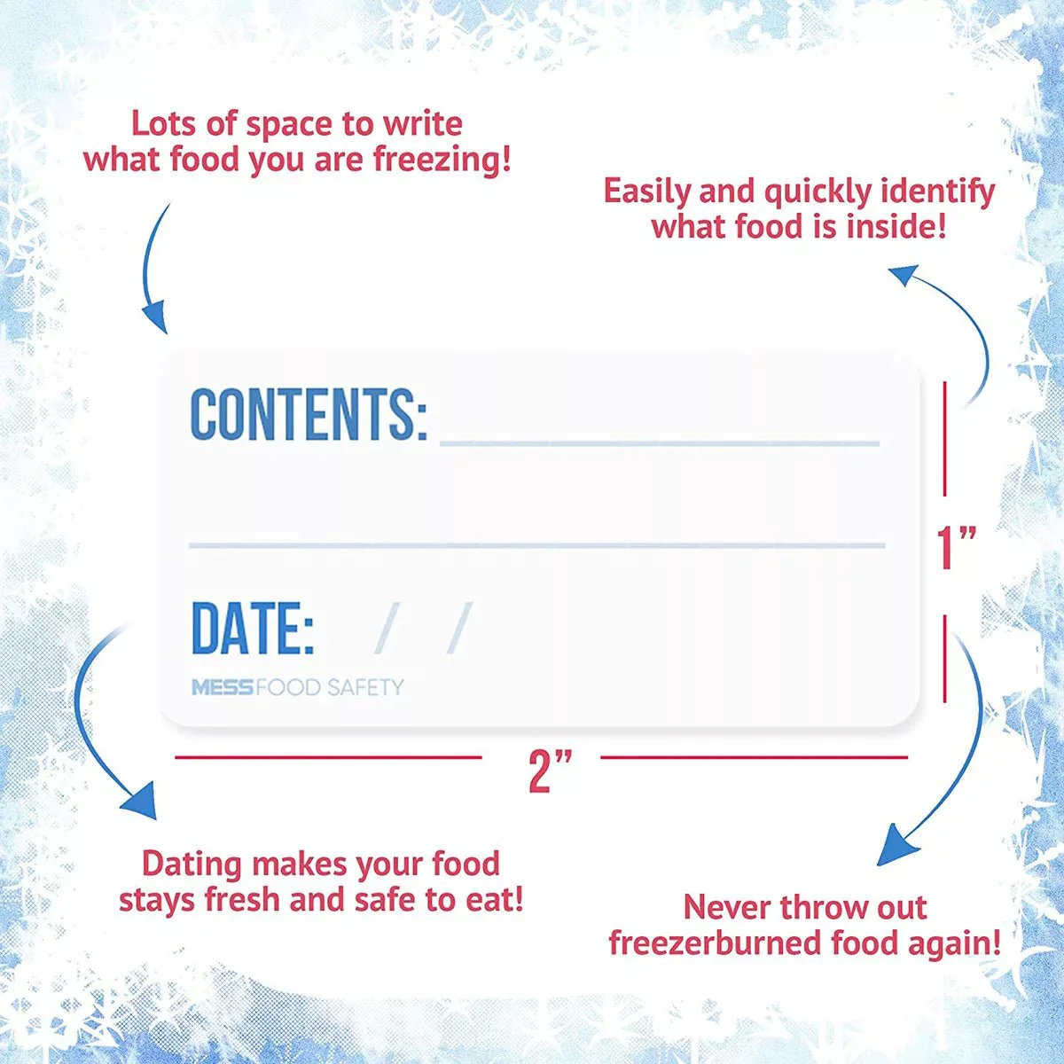Dissolvable Freezer Labels w/ EZ-Dispensing Box - Image 5