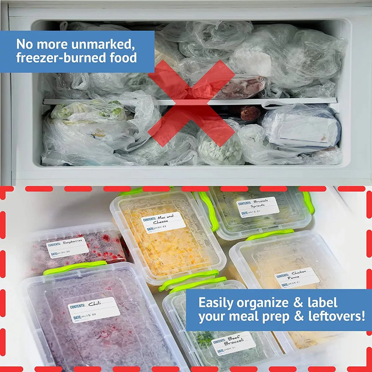 Dissolvable Freezer Labels w/ EZ-Dispensing Box - Image 6