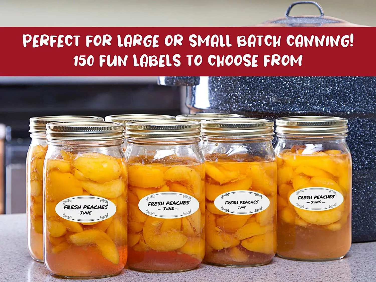 Dissolvable Oval Canning Labels 150/Roll 1x2.25" - Image 6