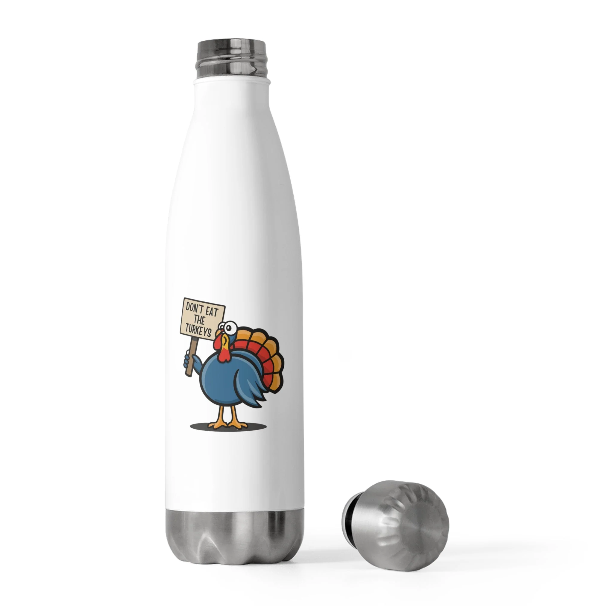 Don't Eat the Turkeys - 20oz Insulated Water Bottle - Image 5