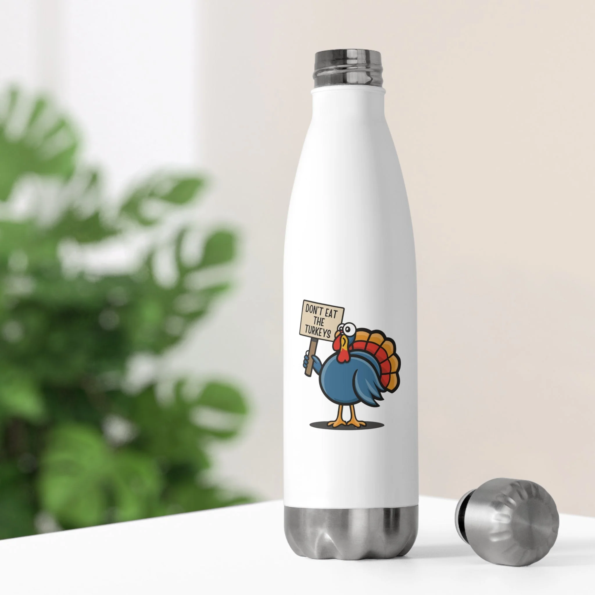 Don't Eat the Turkeys - 20oz Insulated Water Bottle - Image 6