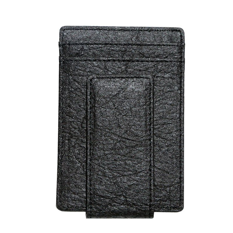 Doshi Pinatex Sustainable Vegan Card Holder with Money Clip - Image 2