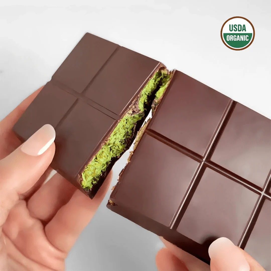 Dubai Chocolate knafeh Pistachio Chocolate Bar.190g/6.7oz - Image 3
