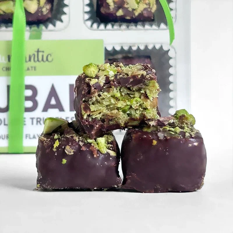 Dubai Chocolate knafeh Pistachio Chocolate truffle vegan 9pcs set - Image 4