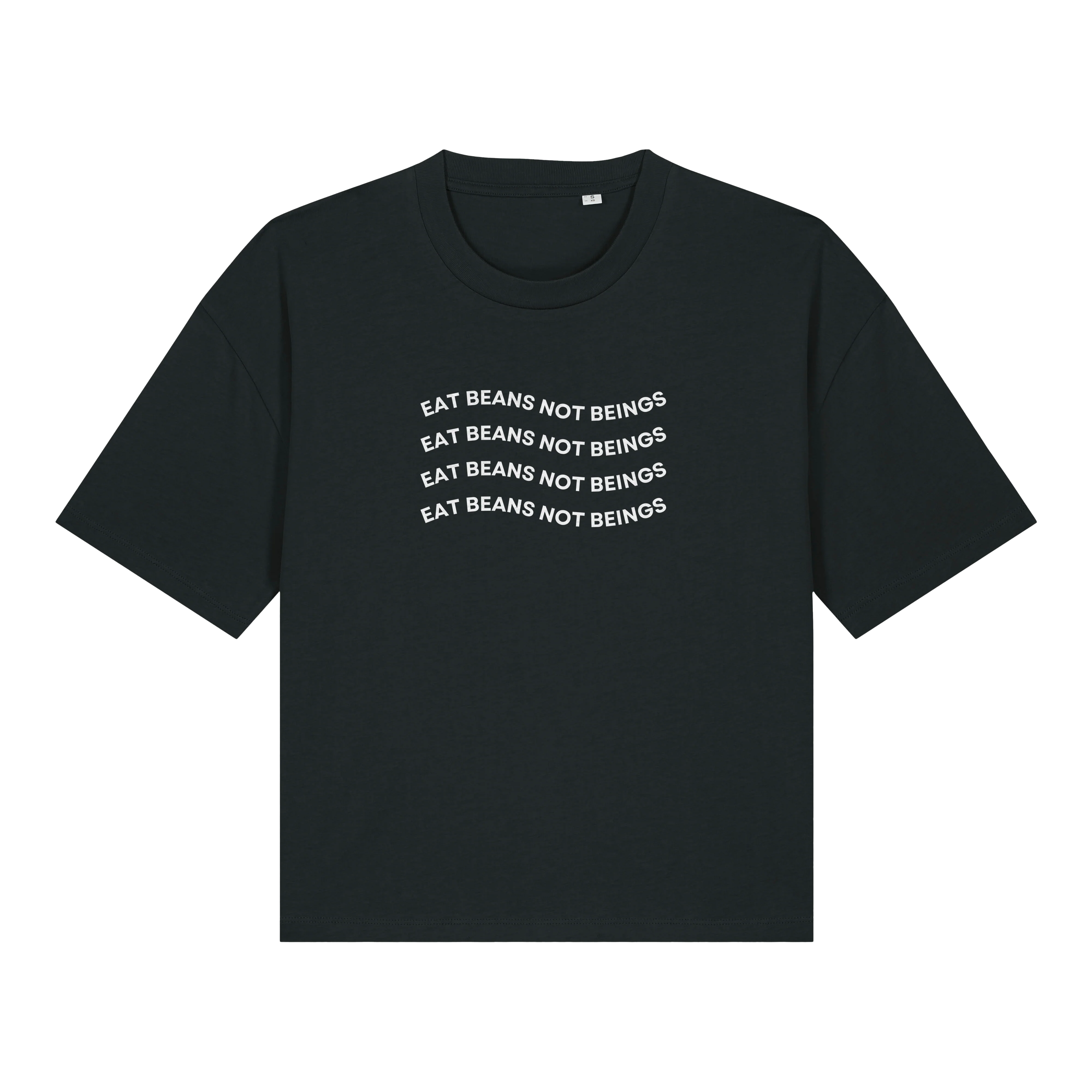 Eat Beans Not Beings Women's Boxy T-Shirt - Image 4