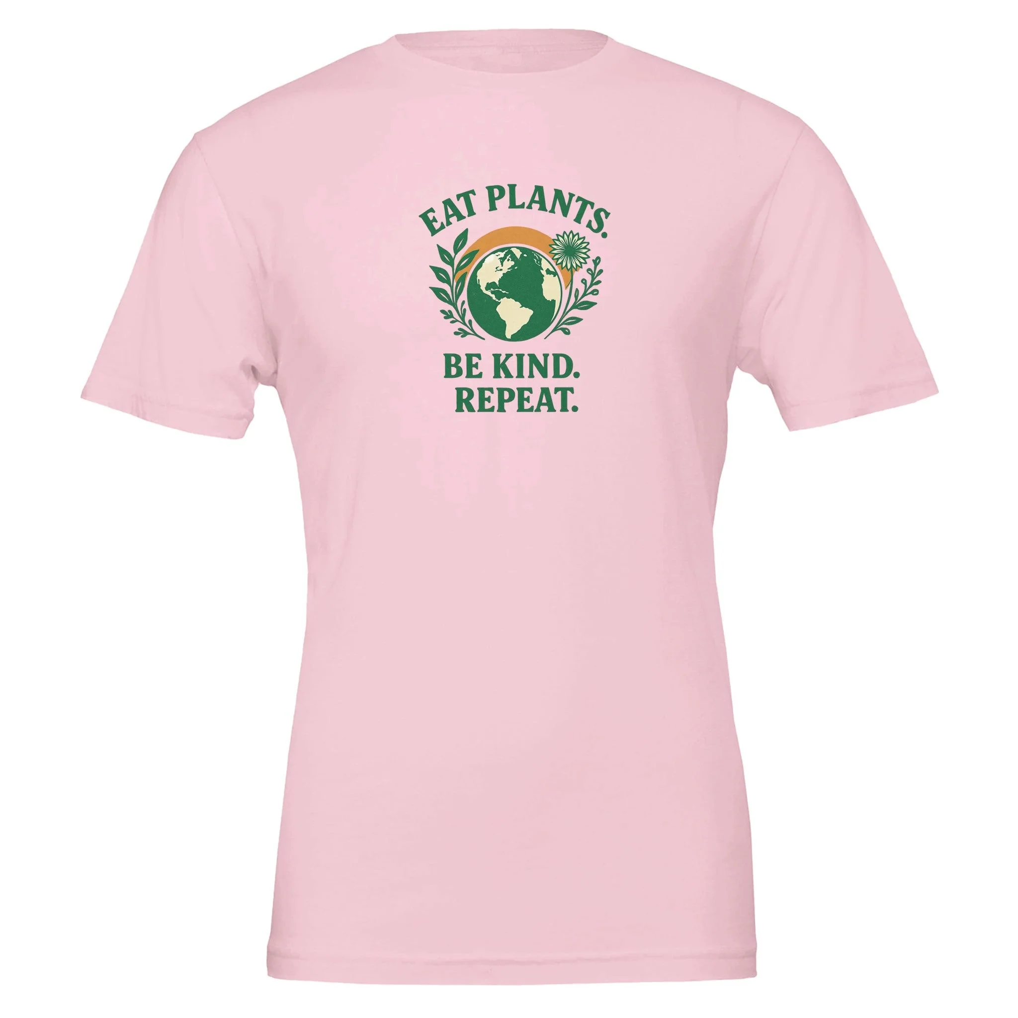 Eat Plants, Be Kind, Repeat - Eco Friendly TShirt - Image 3