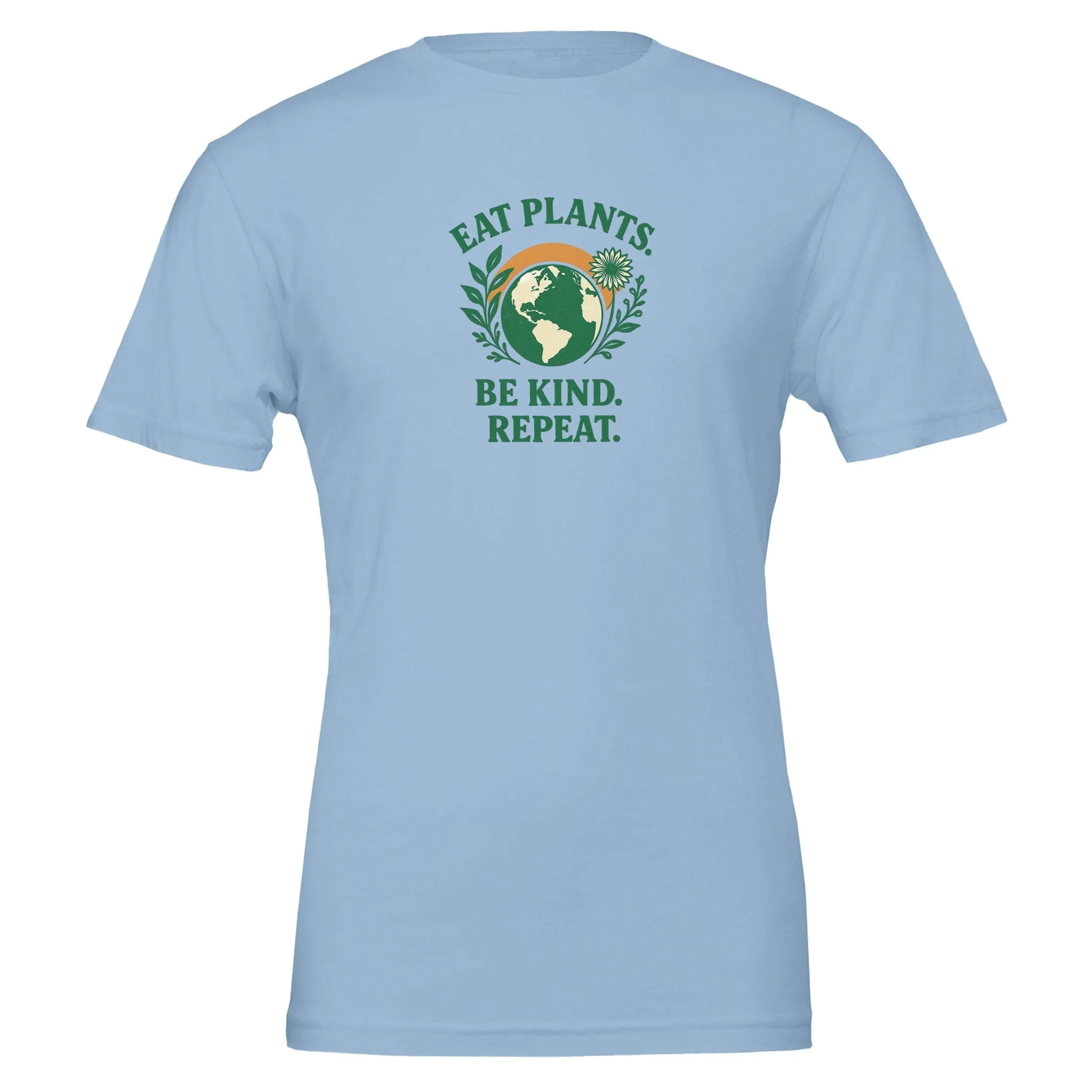 Eat Plants, Be Kind, Repeat - Eco Friendly TShirt - Image 4