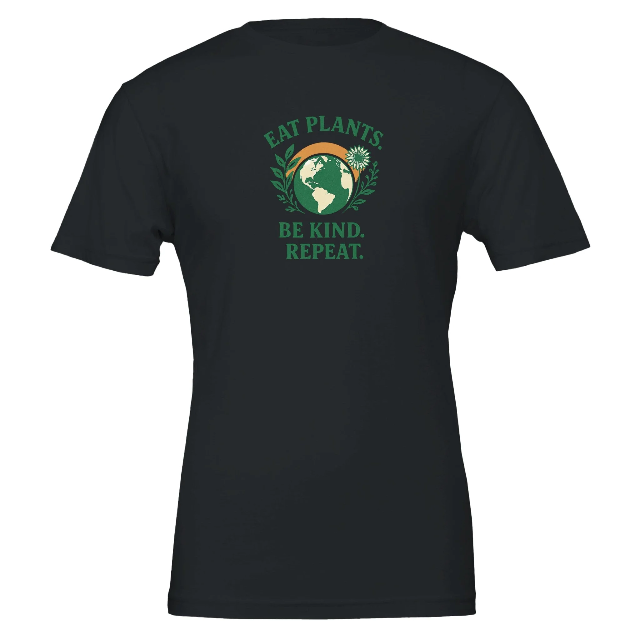 Eat Plants, Be Kind, Repeat - Eco Friendly TShirt - Image 5