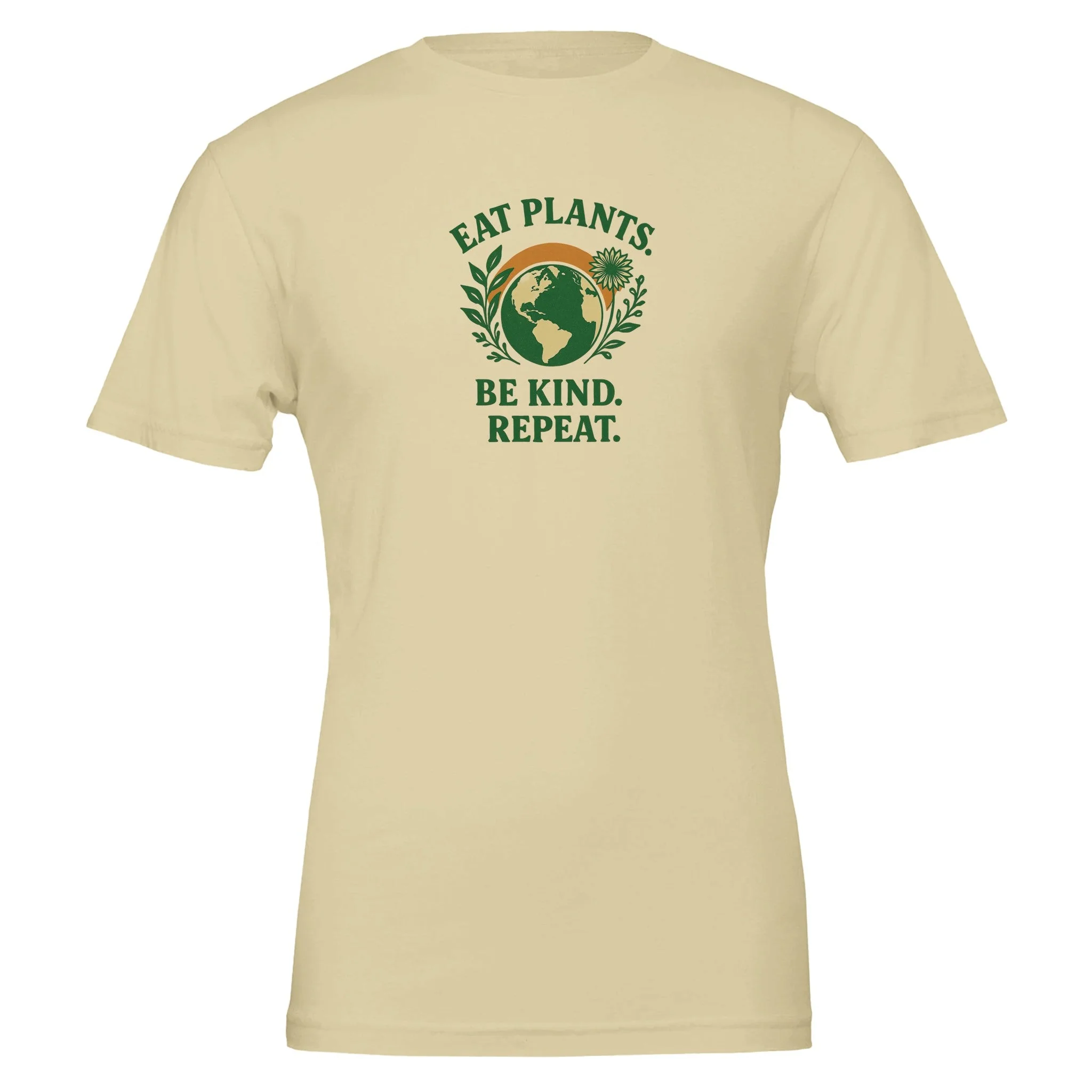 Eat Plants, Be Kind, Repeat - Eco Friendly TShirt - Image 7