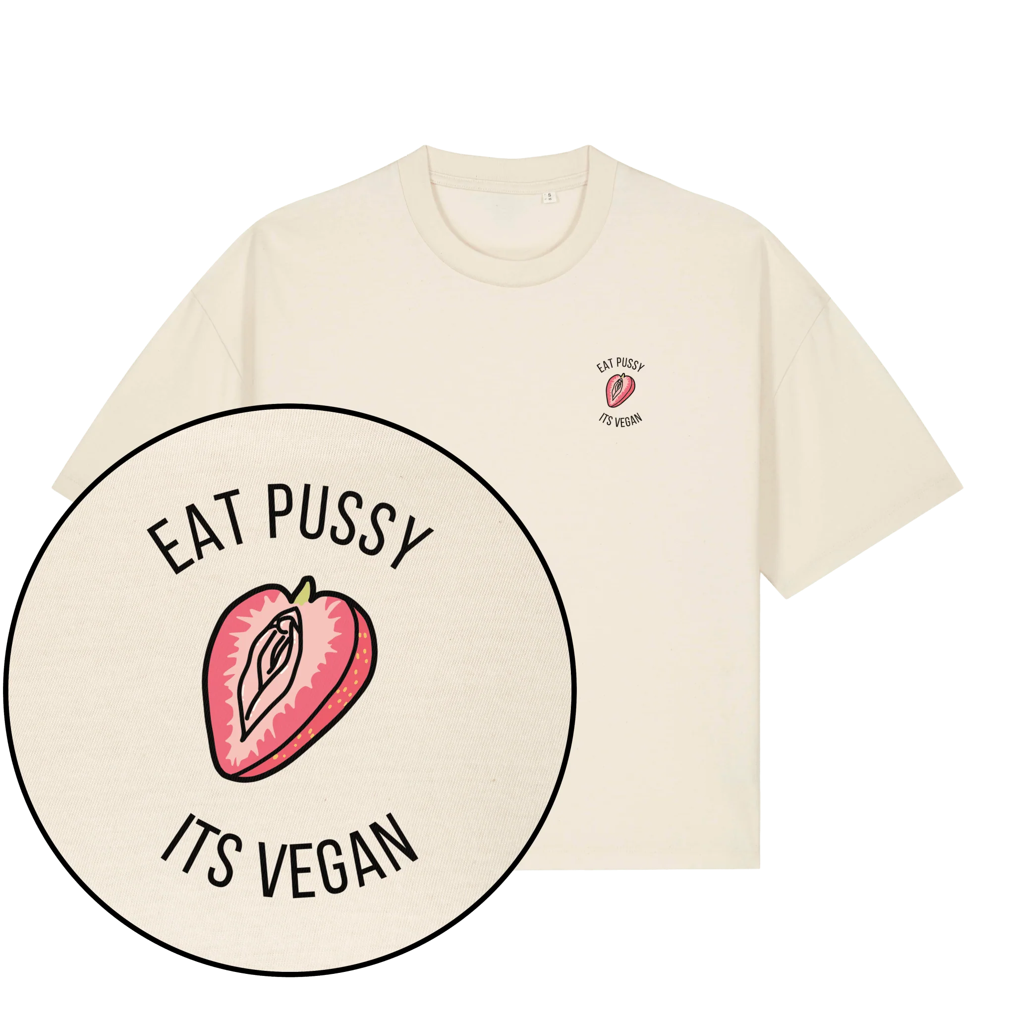 Eat Pussy It's Vegan Women's Boxy T-Shirt - Image 2