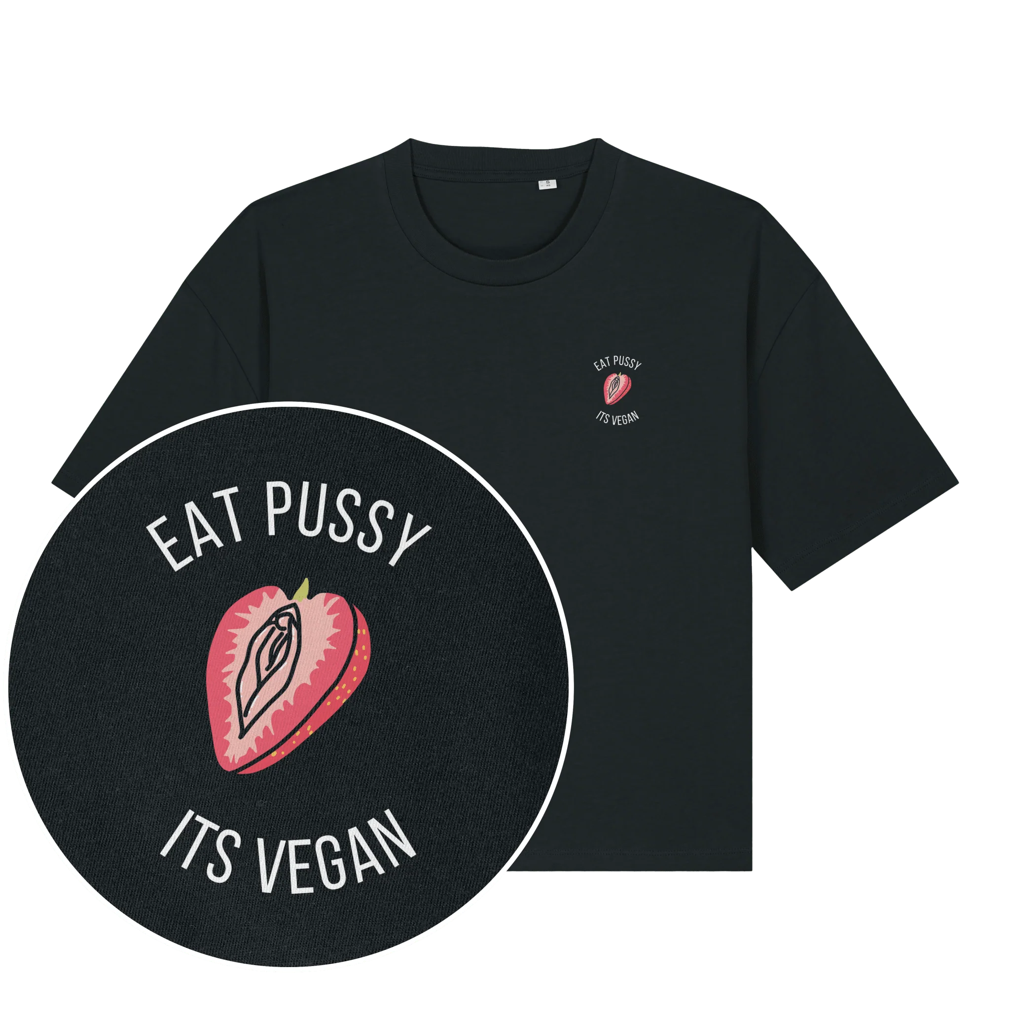 Eat Pussy It's Vegan Women's Boxy T-Shirt - Image 4