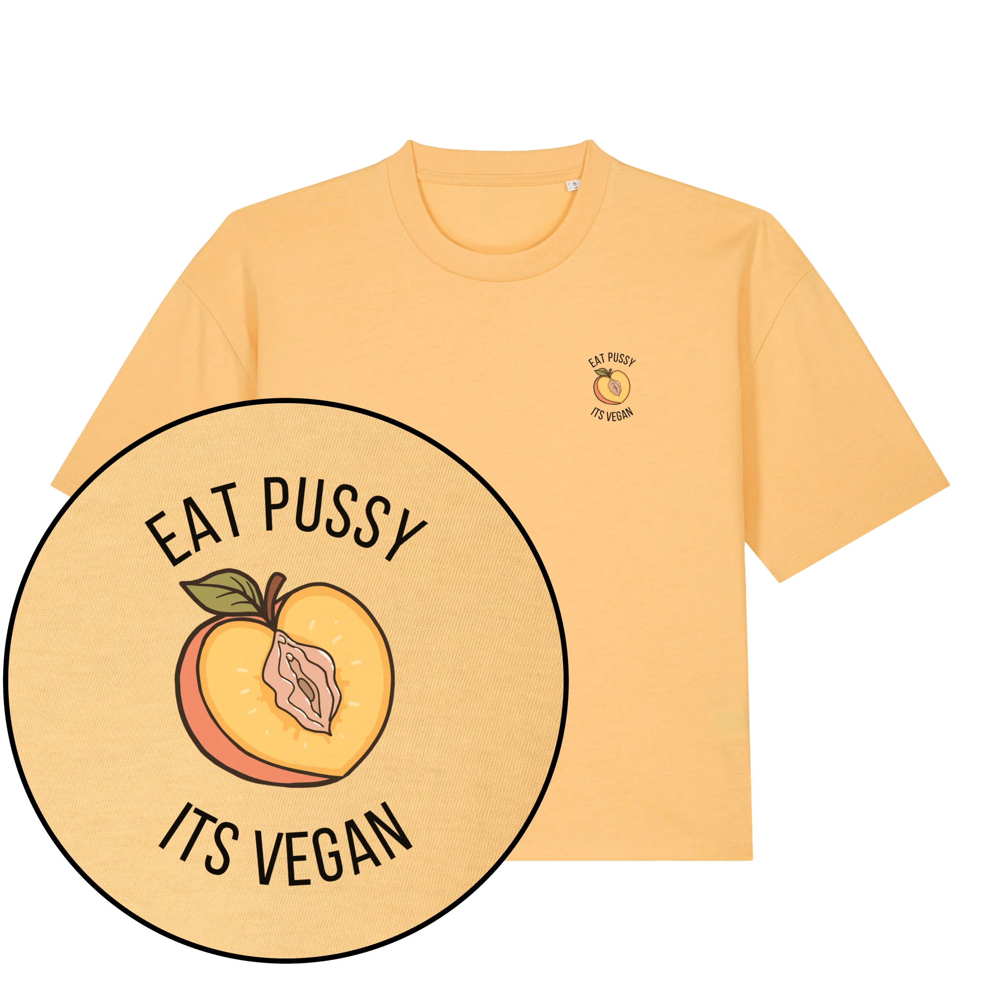 Eat Pussy It's Vegan Women's Boxy T-Shirt - Image 4