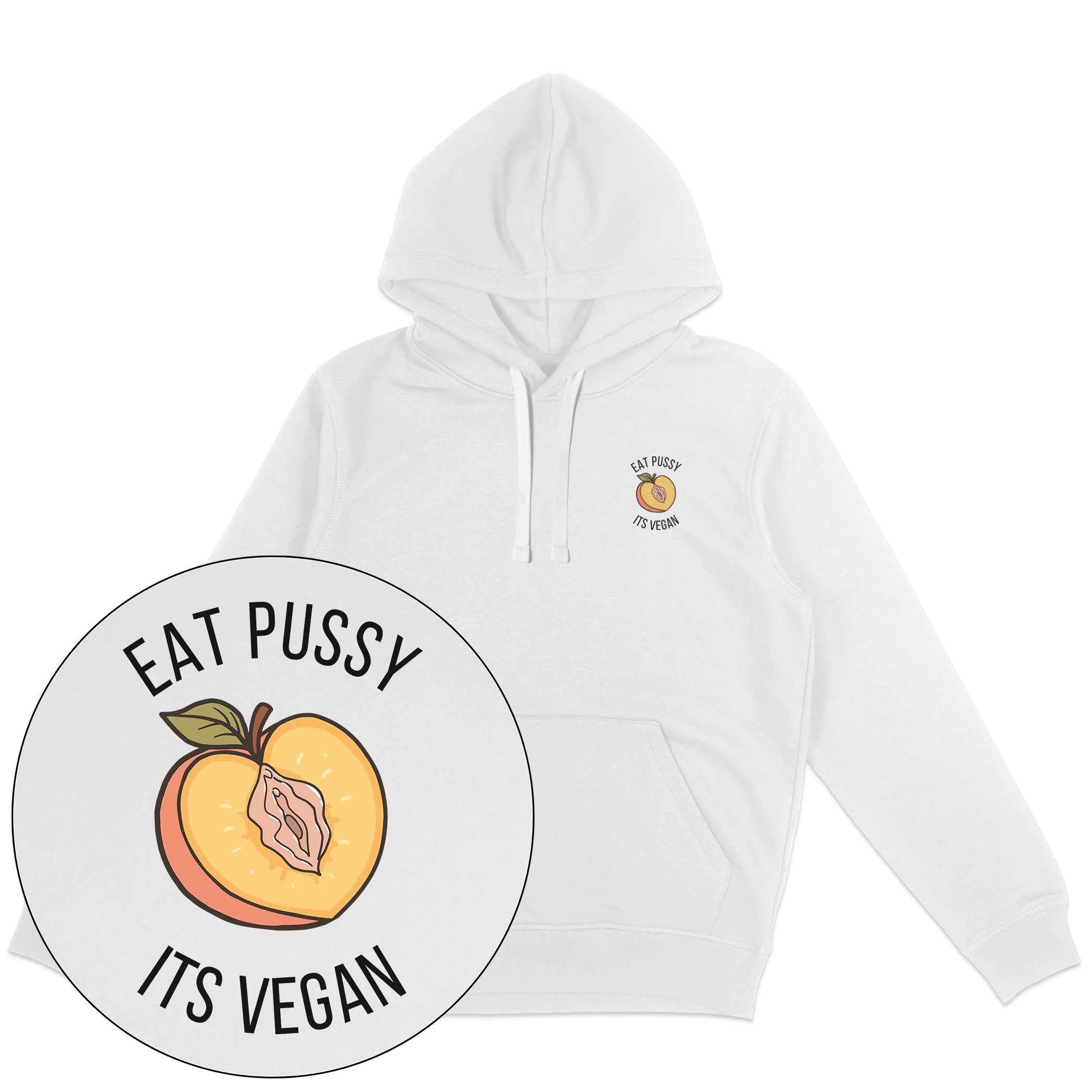 Eat Pussy It's Vegan Hoodie - Image 3