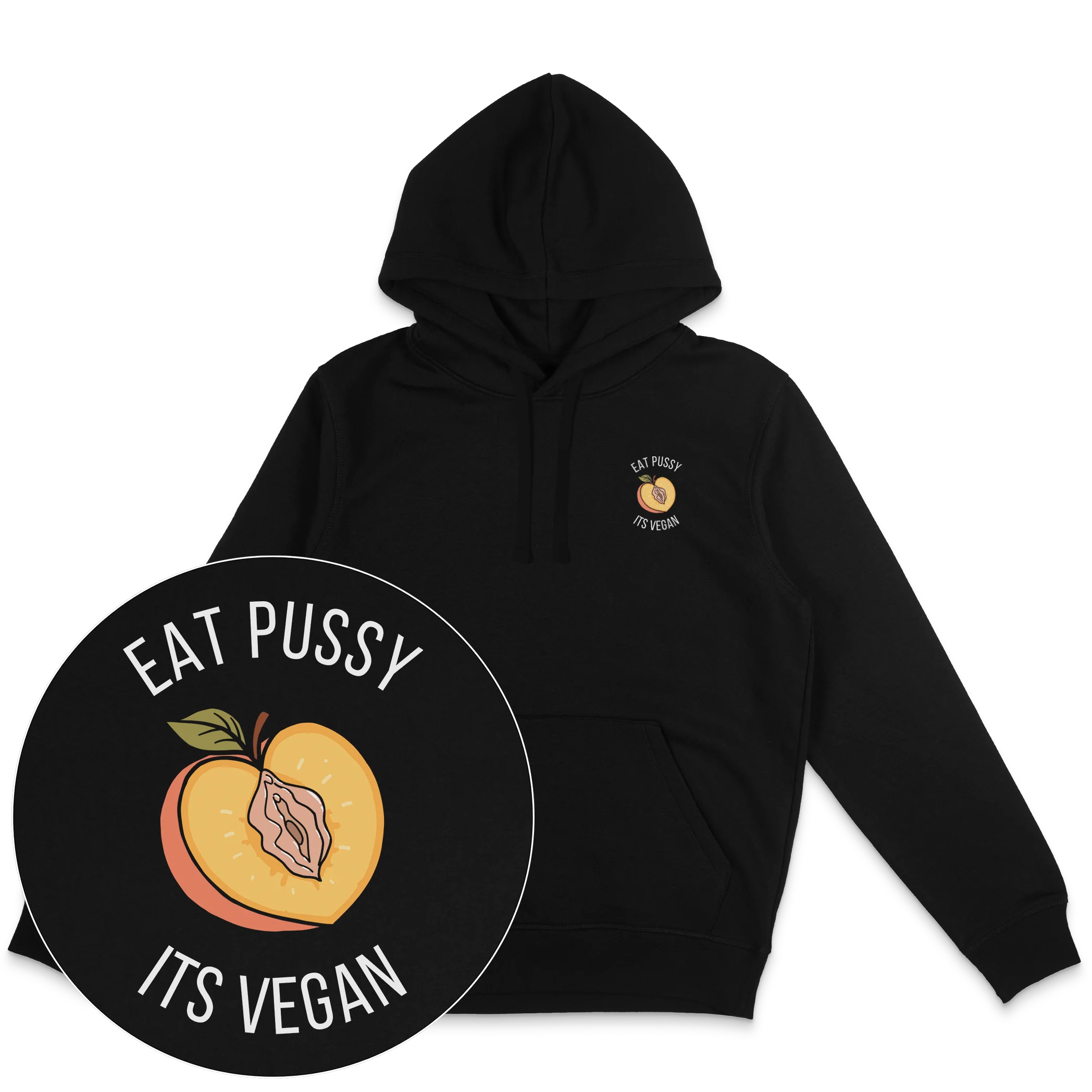 Eat Pussy It's Vegan Hoodie - Image 4