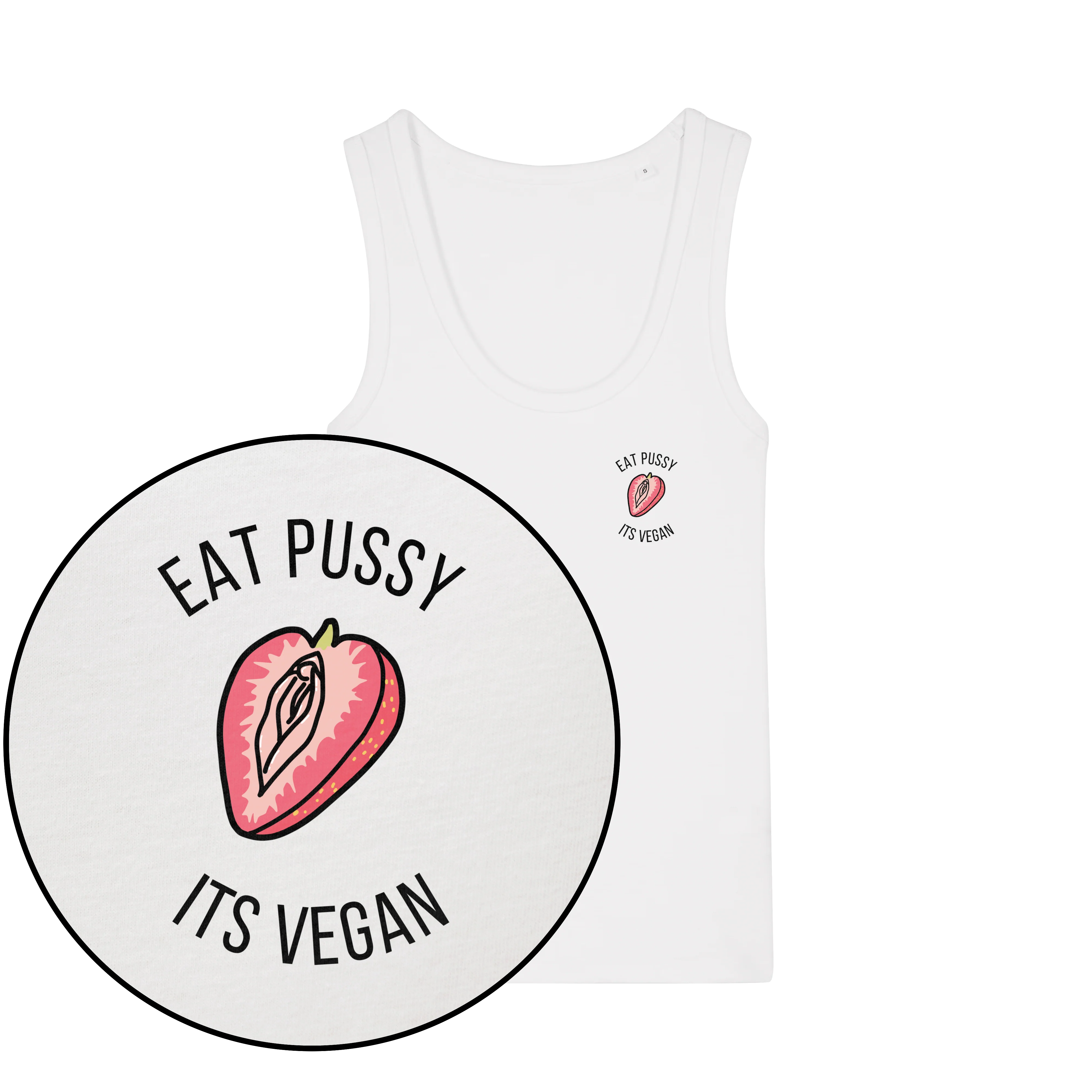 Eat Pussy It's Vegan Women's Tank Top - Image 3