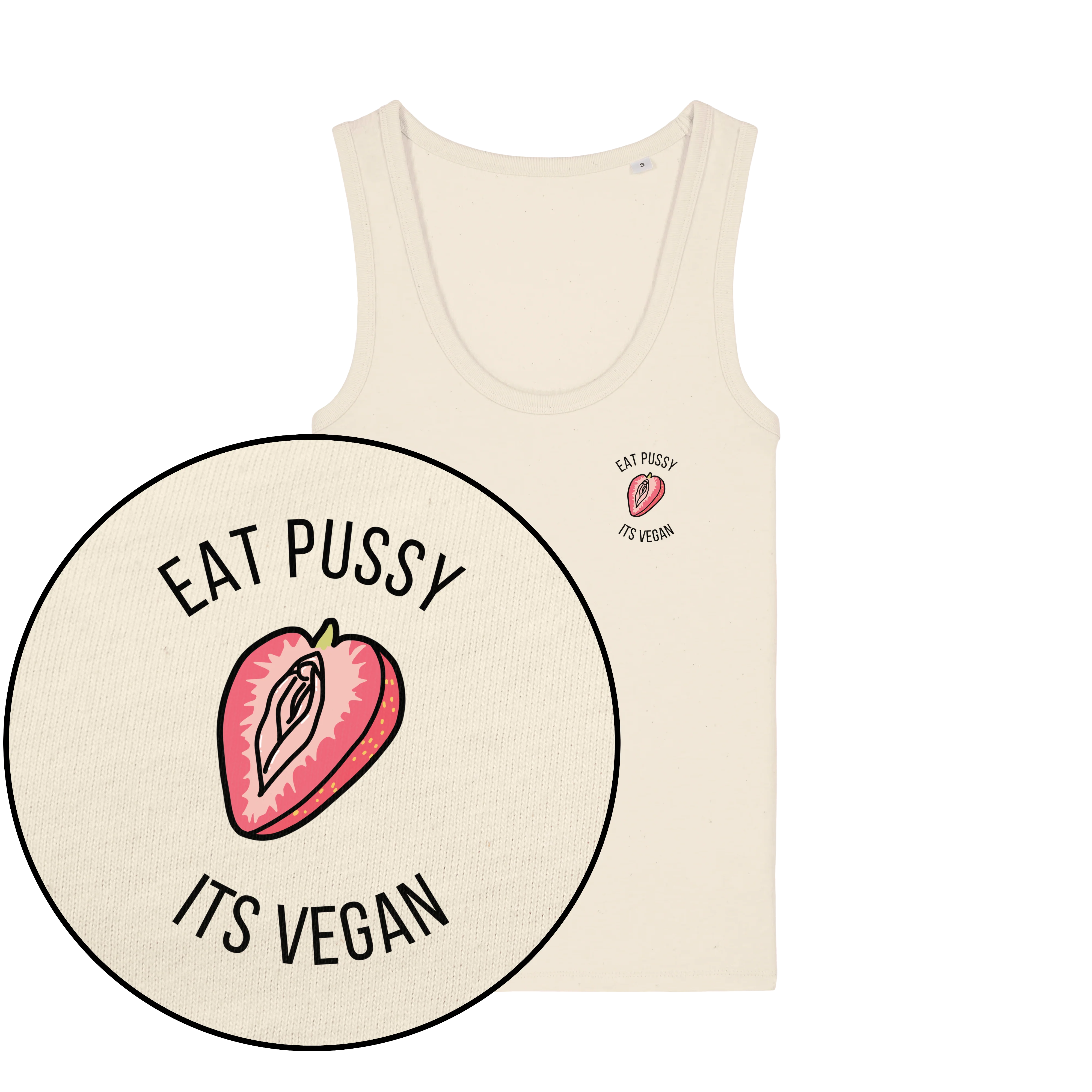Eat Pussy It's Vegan Women's Tank Top - Image 4