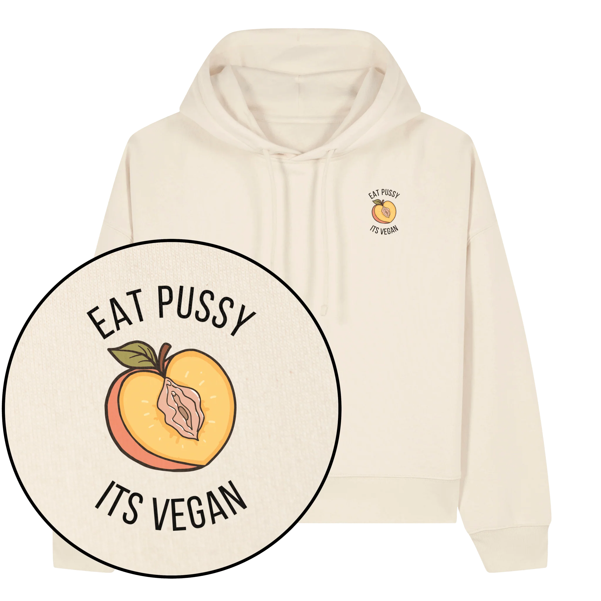Eat Pussy It's Vegan Women's Hoodie - Image 2