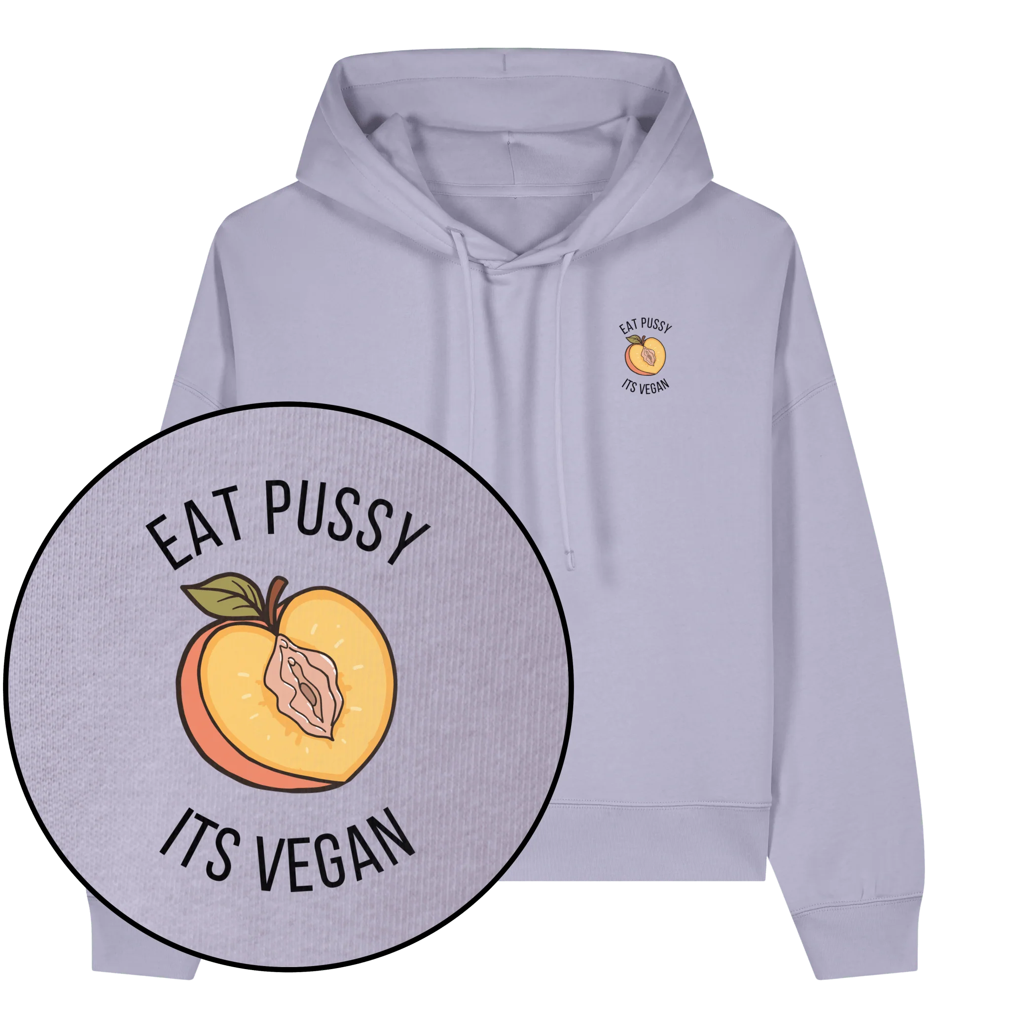 Eat Pussy It's Vegan Women's Hoodie - Image 3