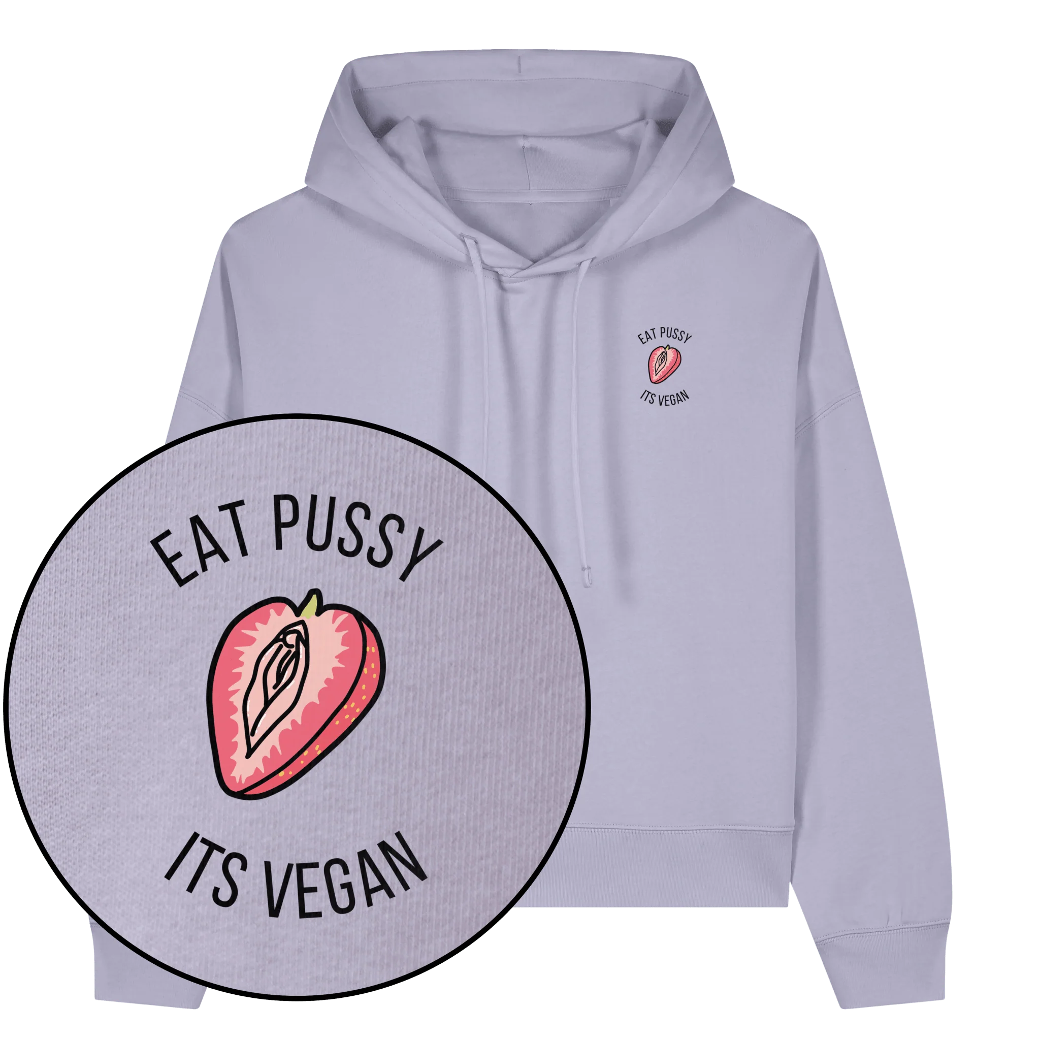 Eat Pussy It's Vegan Women's Hoodie - Image 2