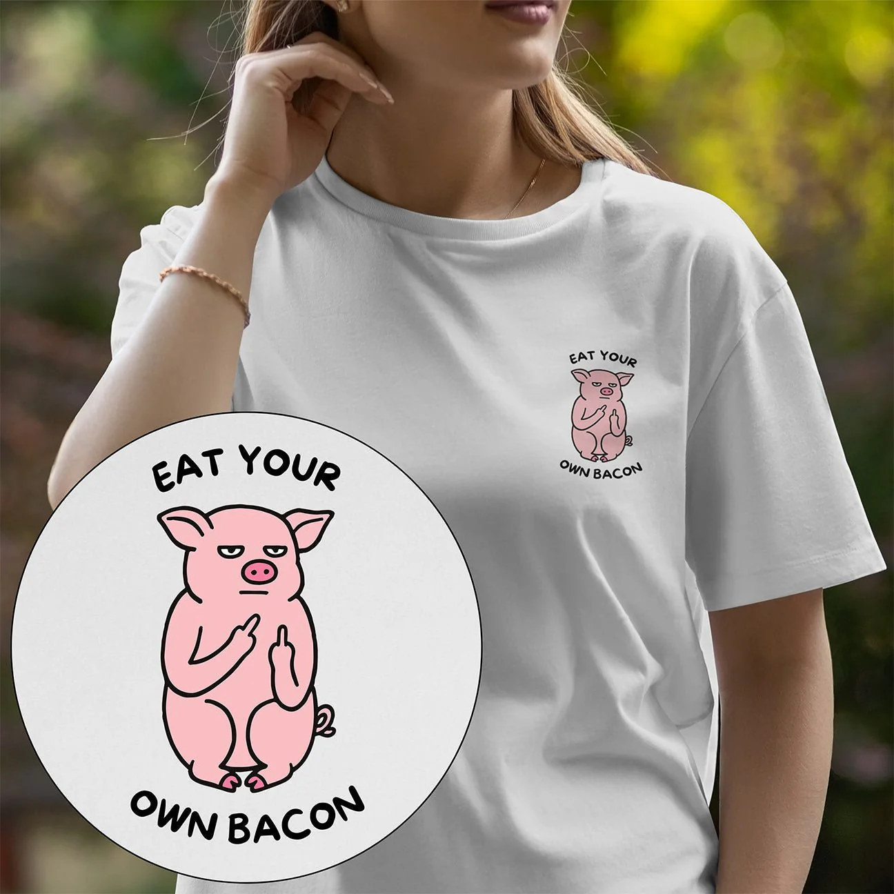 Eat Your Own Bacon T-Shirt - Image 3