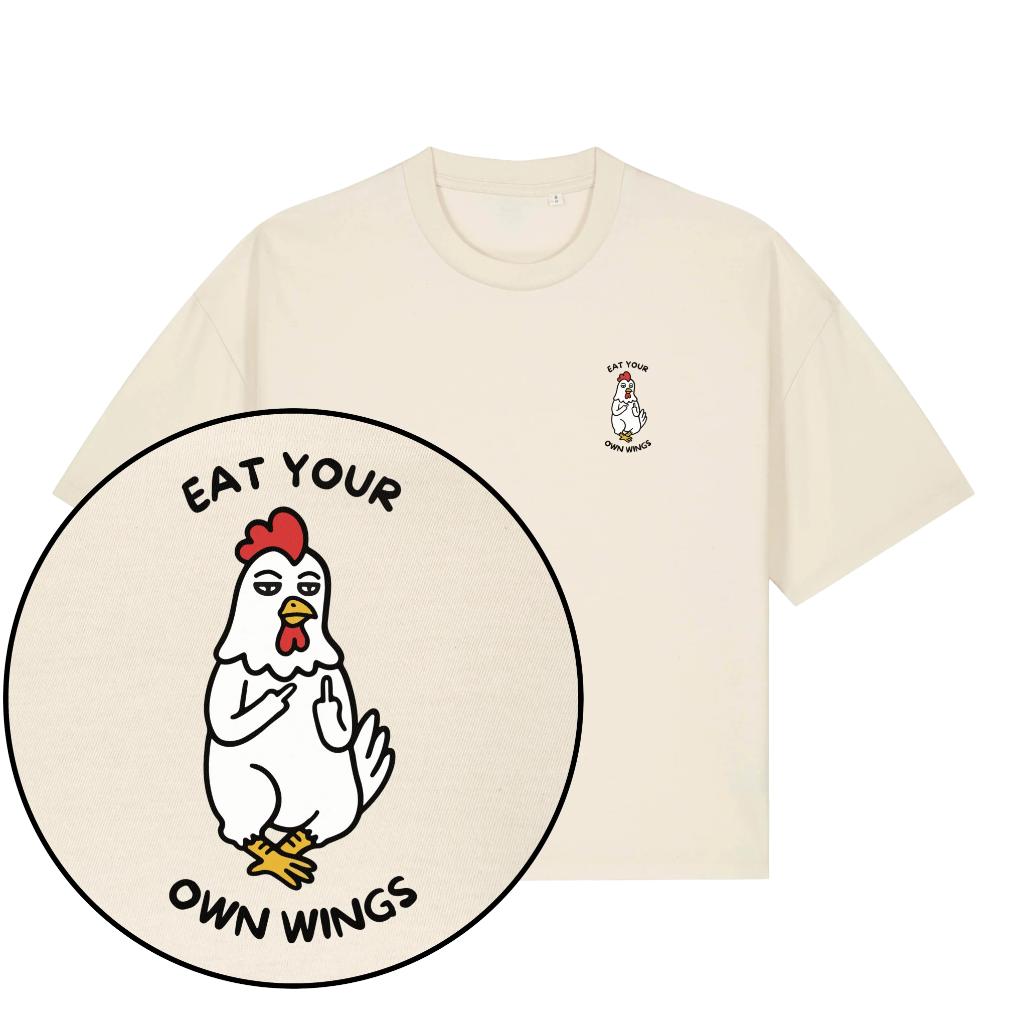 Eat Your Own Wings Women's Boxy T-Shirt - Image 3