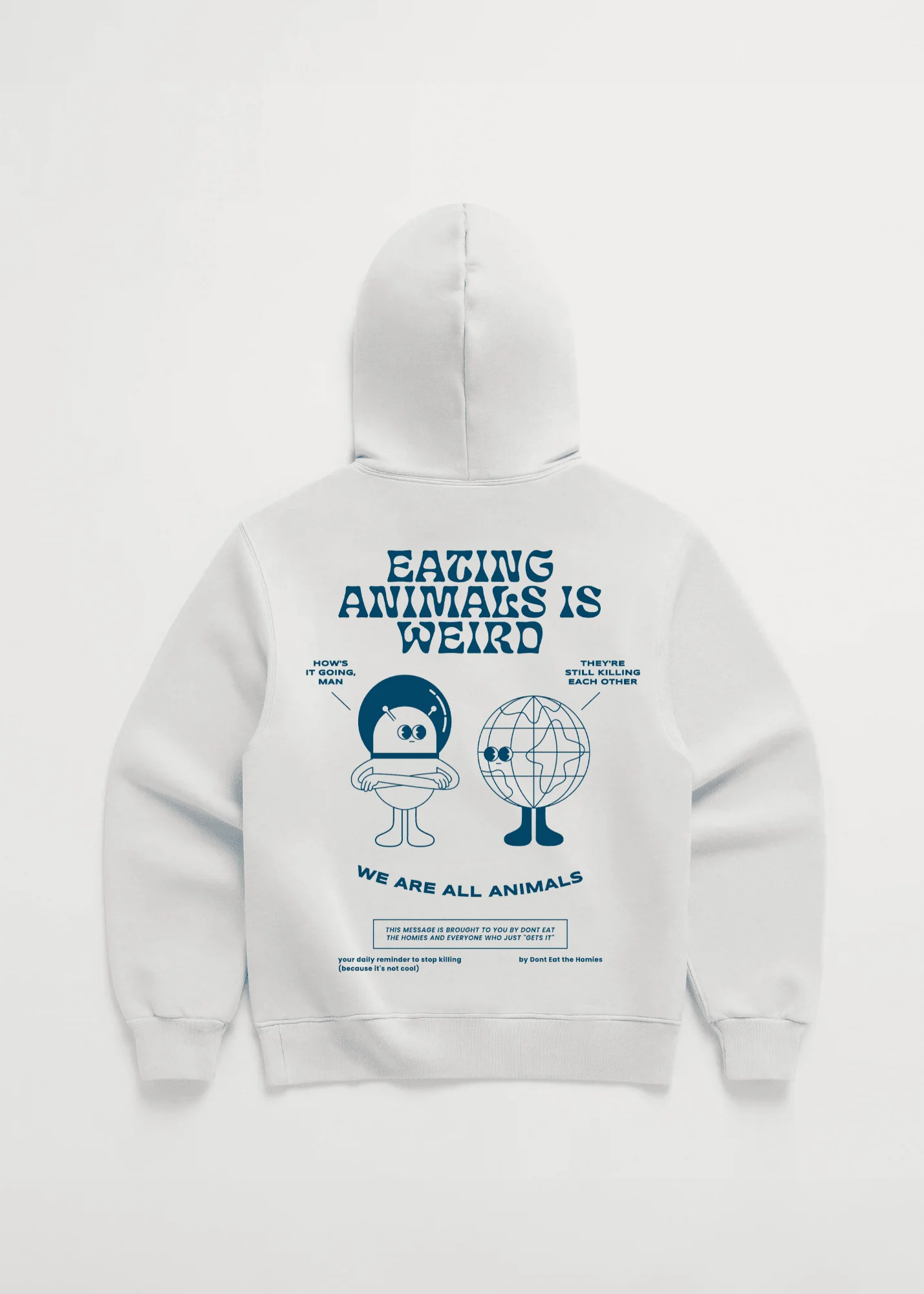 EATING ANIMALS IS WEIRD HOODIE - Image 4