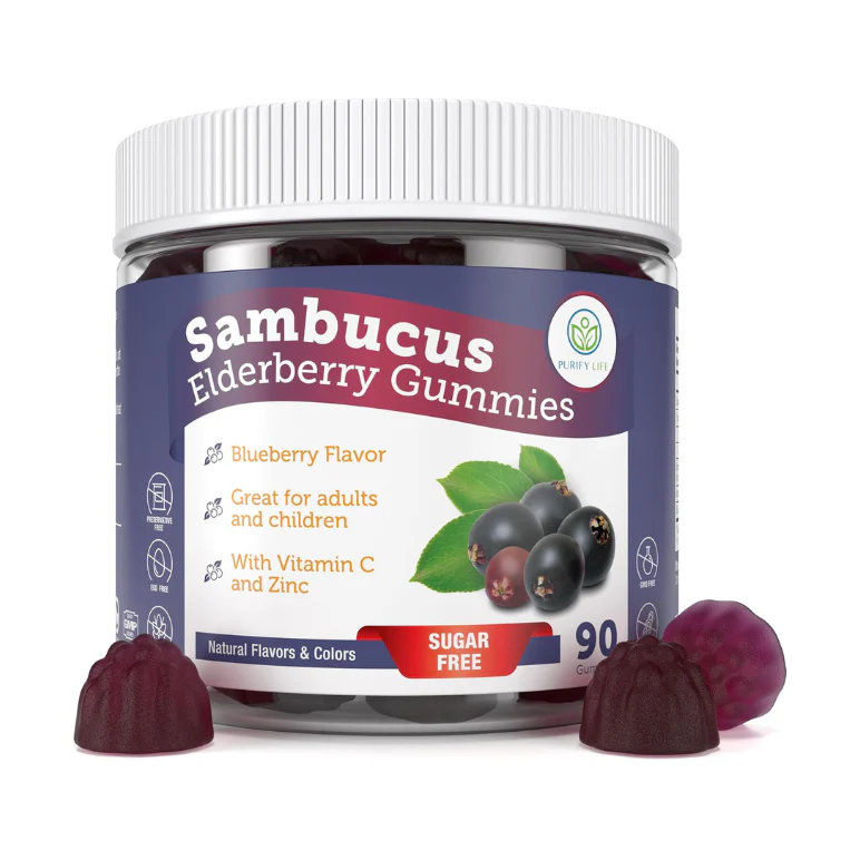 Elderberry Gummies With Zinc & Vitamin C - For Kids and Adults - 90 Gummy Supply