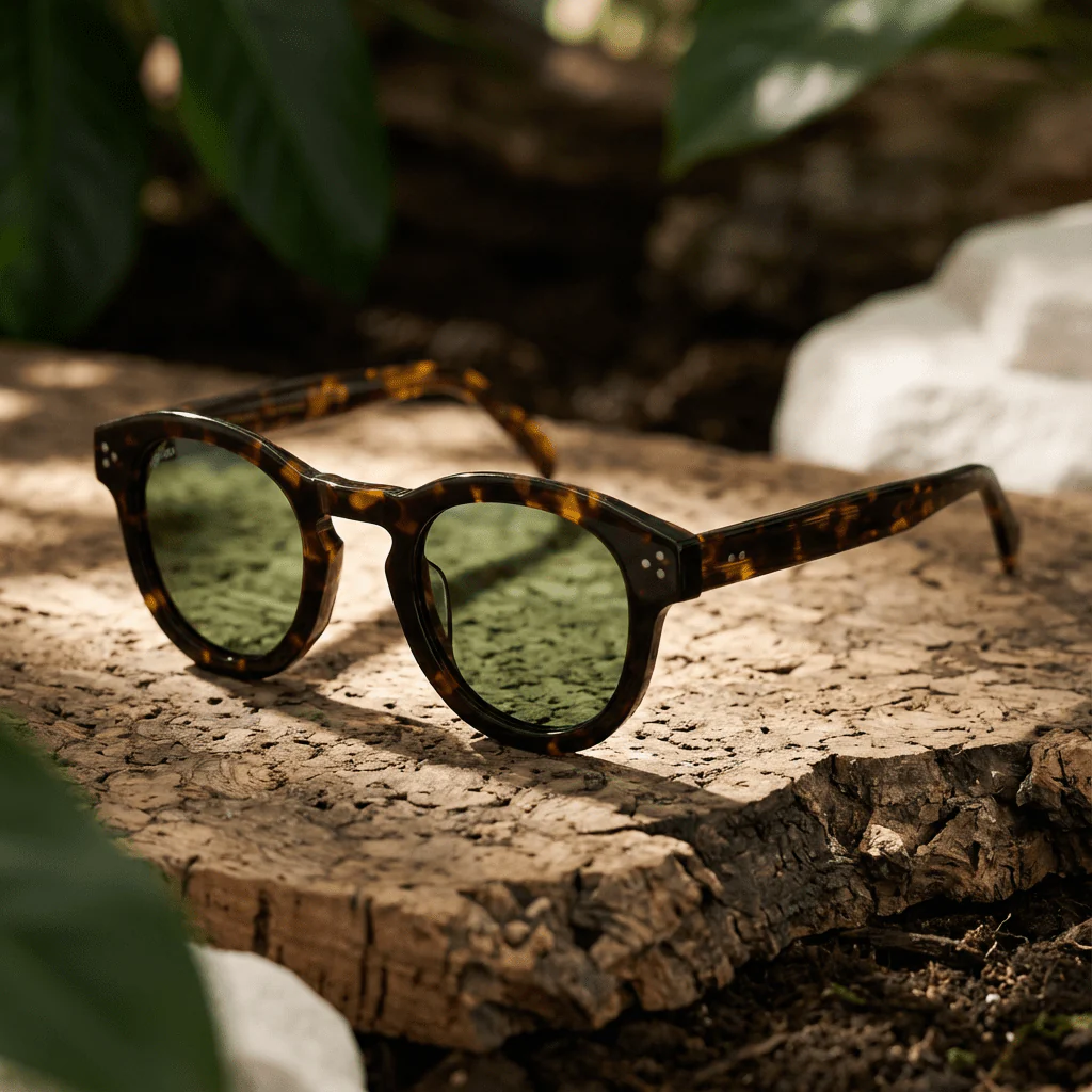 Ericeira - Round Bio Acetate Sunglasses - Image 6