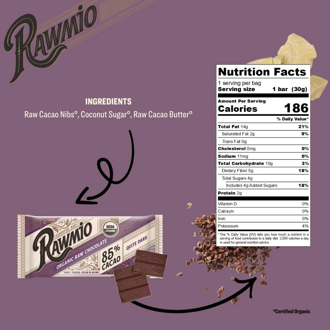 Essential Dark Chocolate Bar - 85% Cacao - Image 4