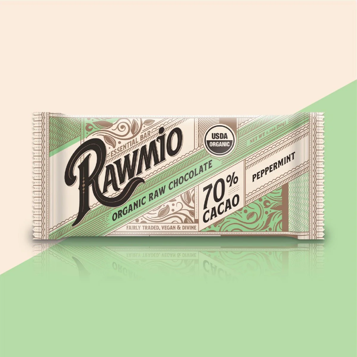 Essential Mint Chocolate Bar - 70% Cacao - Image 2