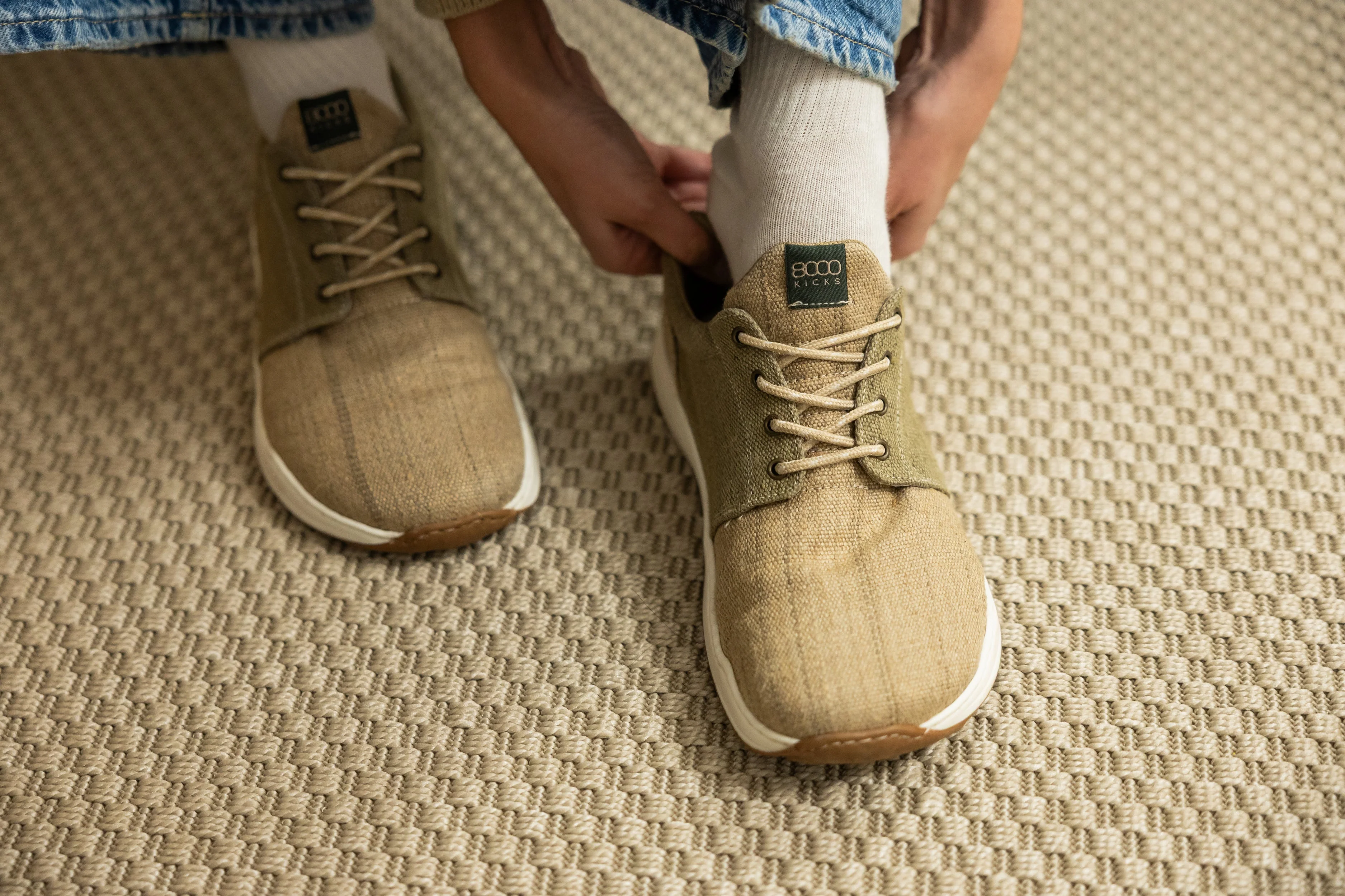 Explorer Wide Toebox for Men in Beige and Green - Image 6