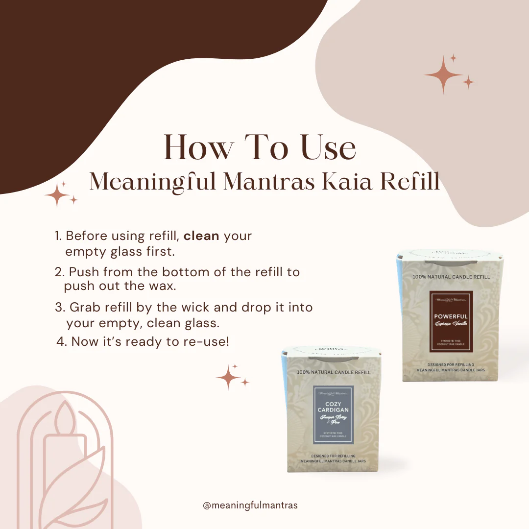 Extraordinary Cinnamon Spice 8oz Natural Candle Kaia Collection Refill - Image 2