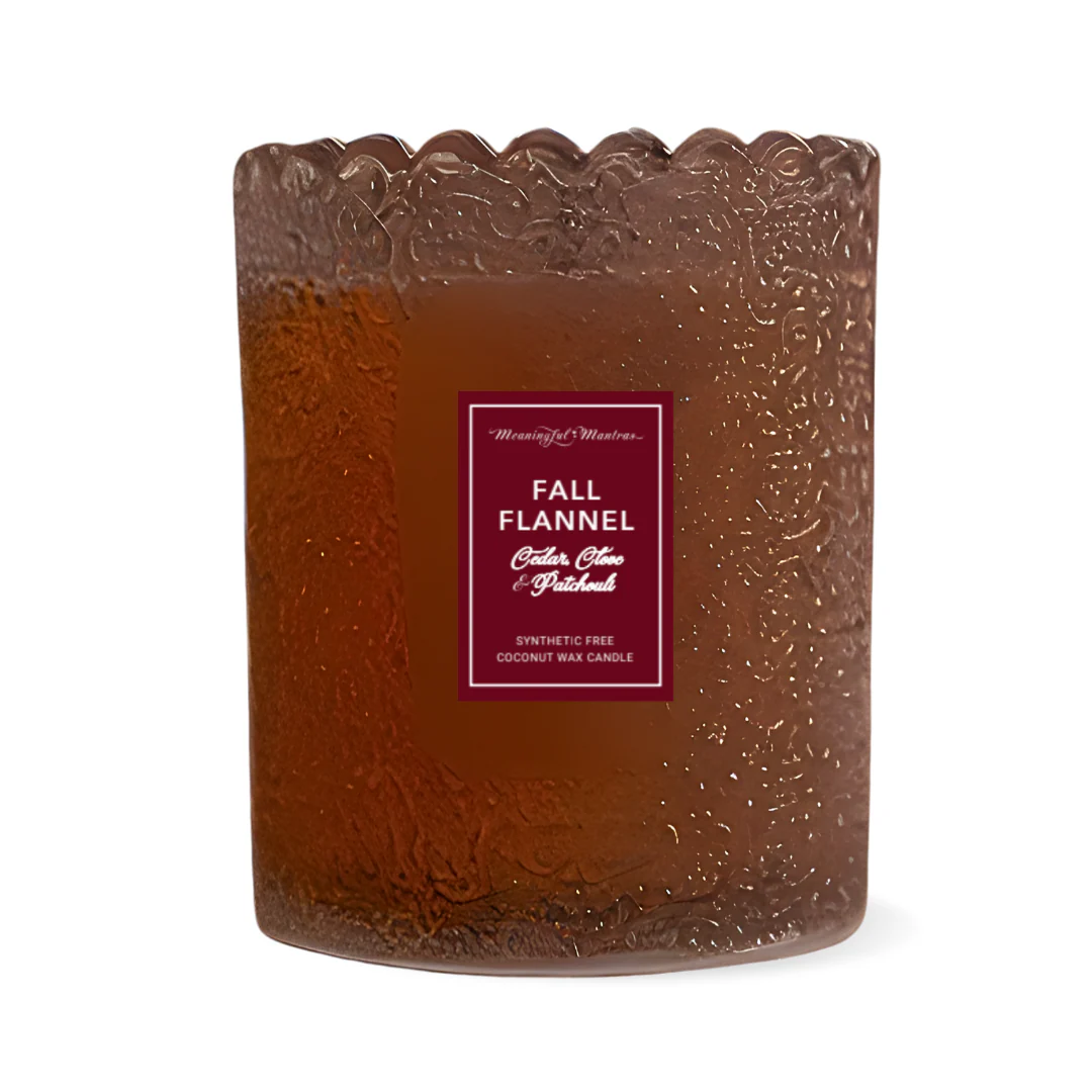 Fall Flannel Natural Candle 8oz Kaia Collection - Image 6
