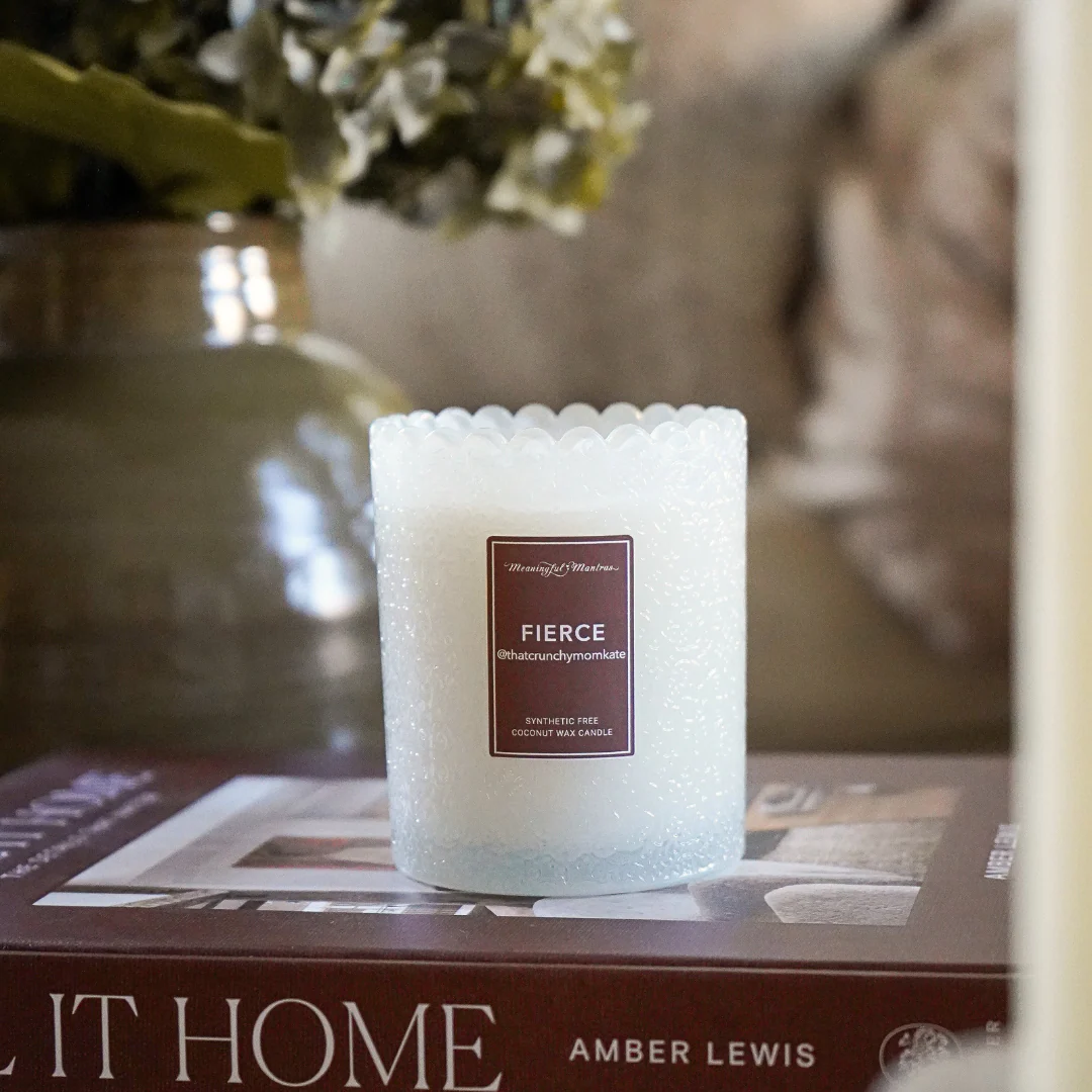 Fierce x @ThatCrunchyMamaKate Natural Candle 8oz Kaia Collection - Image 2