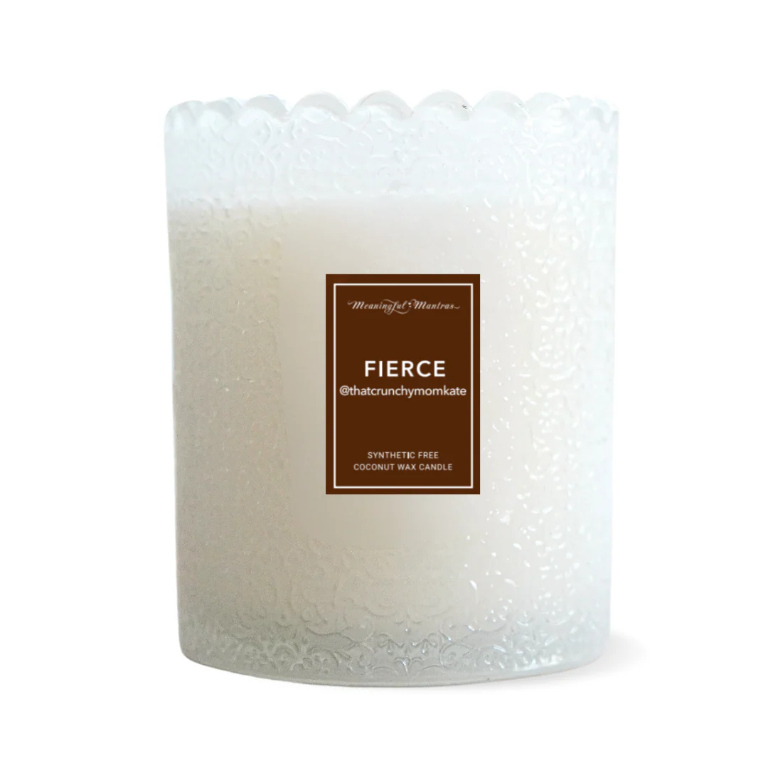 Fierce x @ThatCrunchyMamaKate Natural Candle 8oz Kaia Collection - Image 3