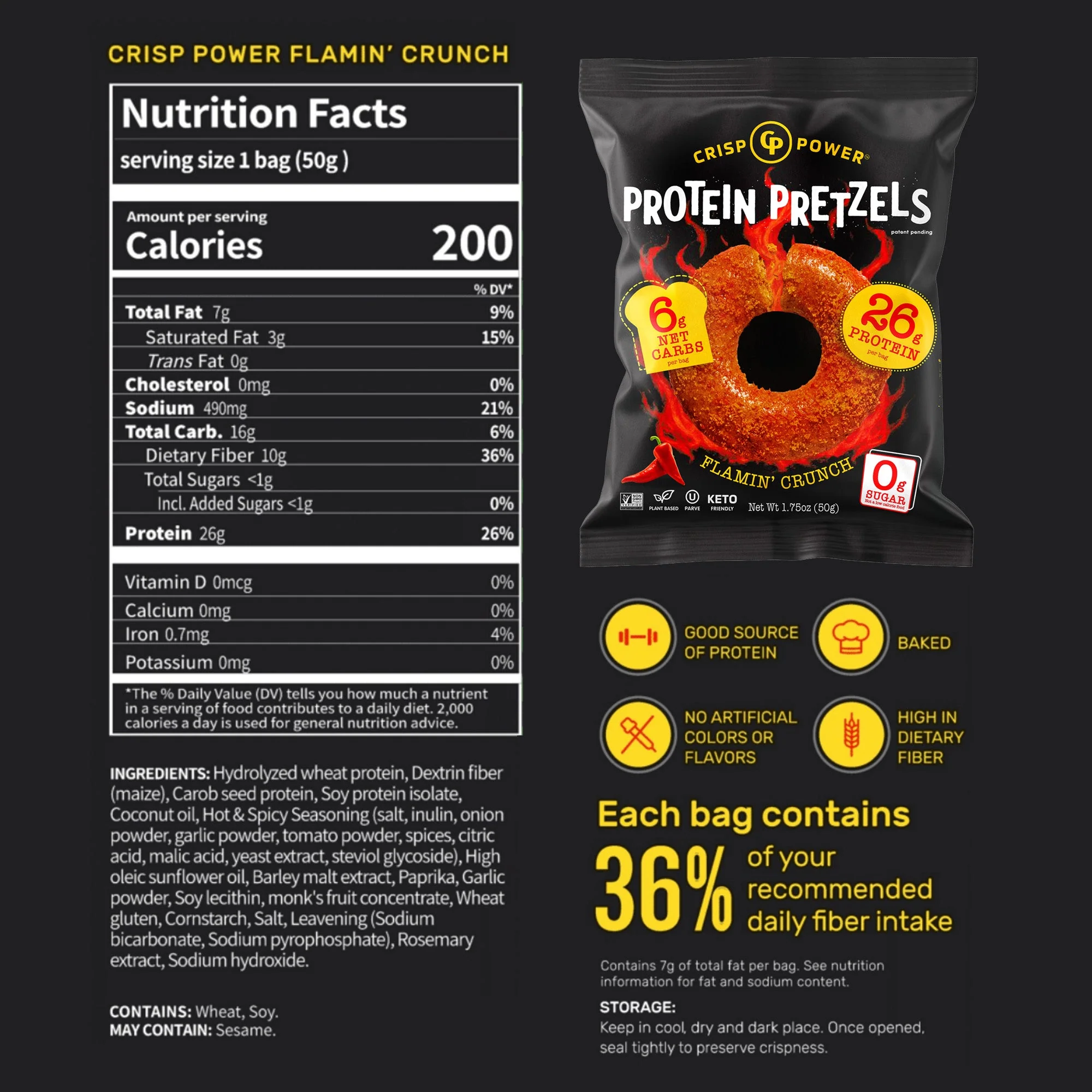 Flamin' Crunch - Protein Pretzels - Image 3