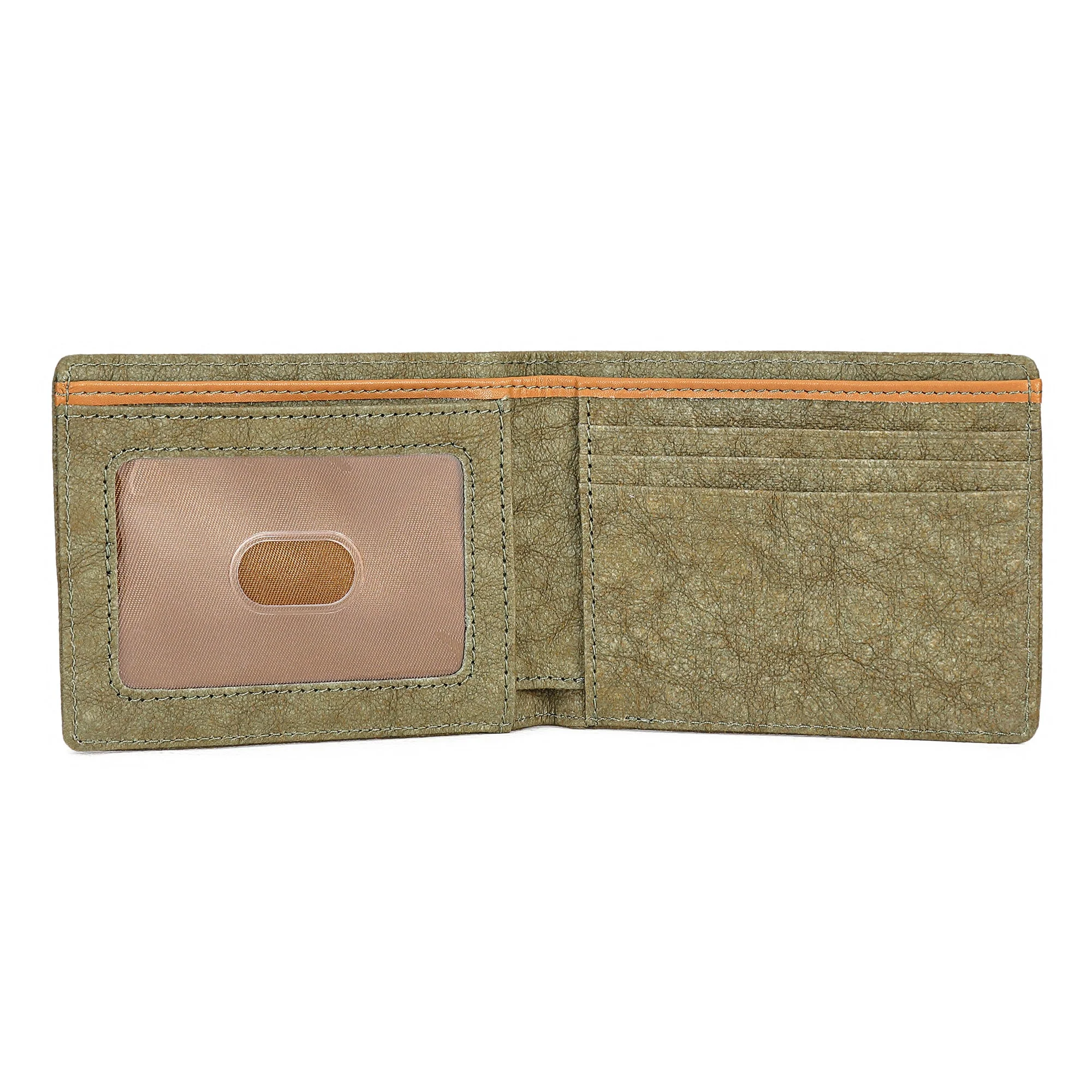 *Founder's Pick* Italian Kraft Paper Slim Sustainable Vegan Wallet w/ ID sleeve - Image 10
