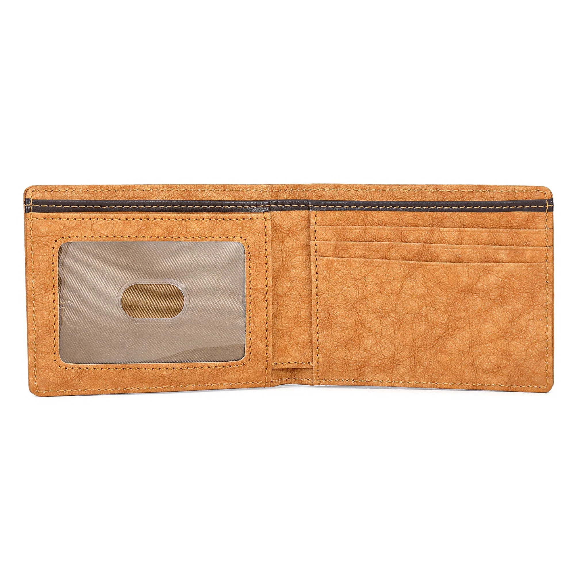 *Founder's Pick* Italian Kraft Paper Slim Sustainable Vegan Wallet w/ ID sleeve - Image 4