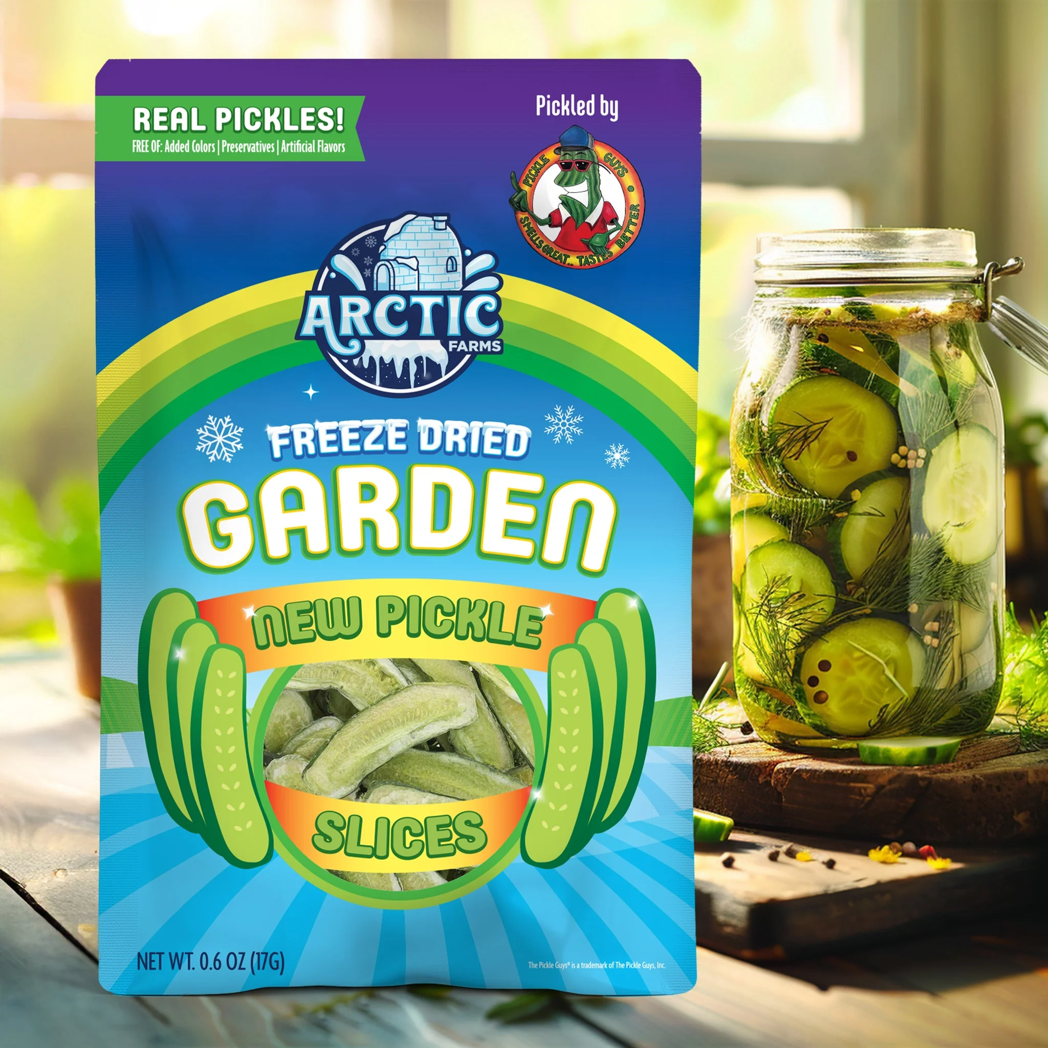 Freeze Dried New Pickle Slices from The Pickle Guys (Minimal Salt) - Image 6