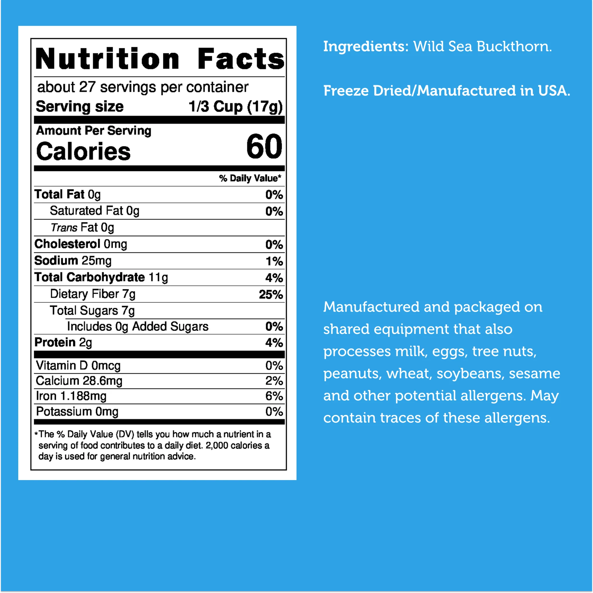 Freeze Dried Wild Sea Buckthorn - Image 8