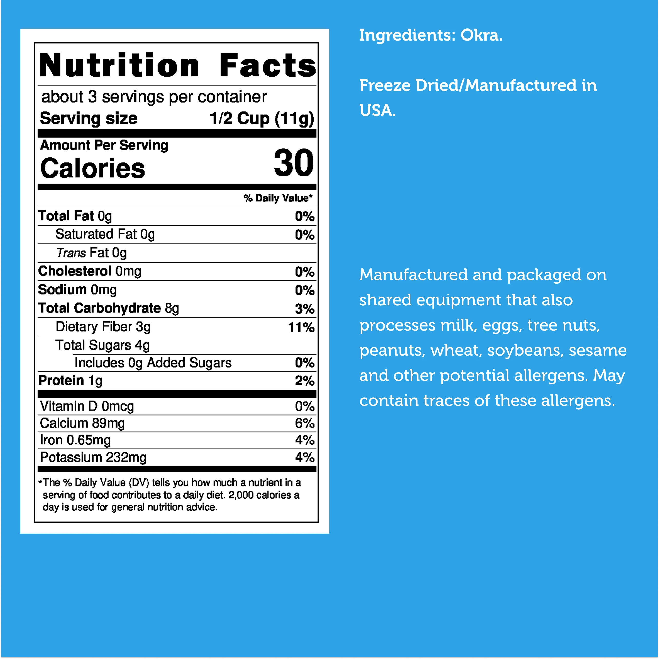 Freeze Dried Whole Okra - Image 8