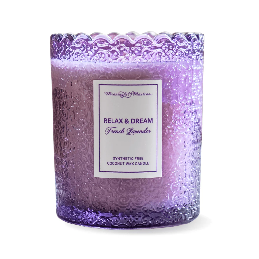 French Lavender Natural Candle 8oz Kaia Collection - Image 2