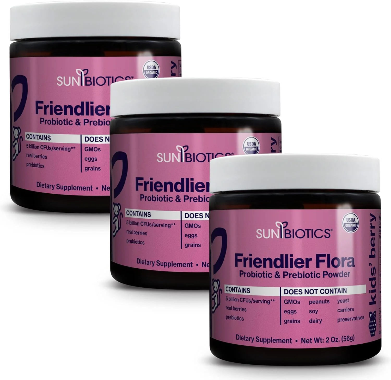 FRIENDLIER FLORA - PROBIOTIC & PREBIOTIC POWDER - Kids berry - Image 11